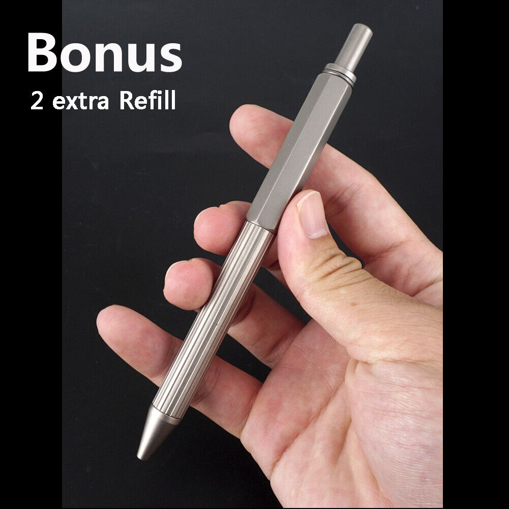 Titanium Pocket Pen Students Ballpoint Pen Portable Signature Pen Outdoor EDC