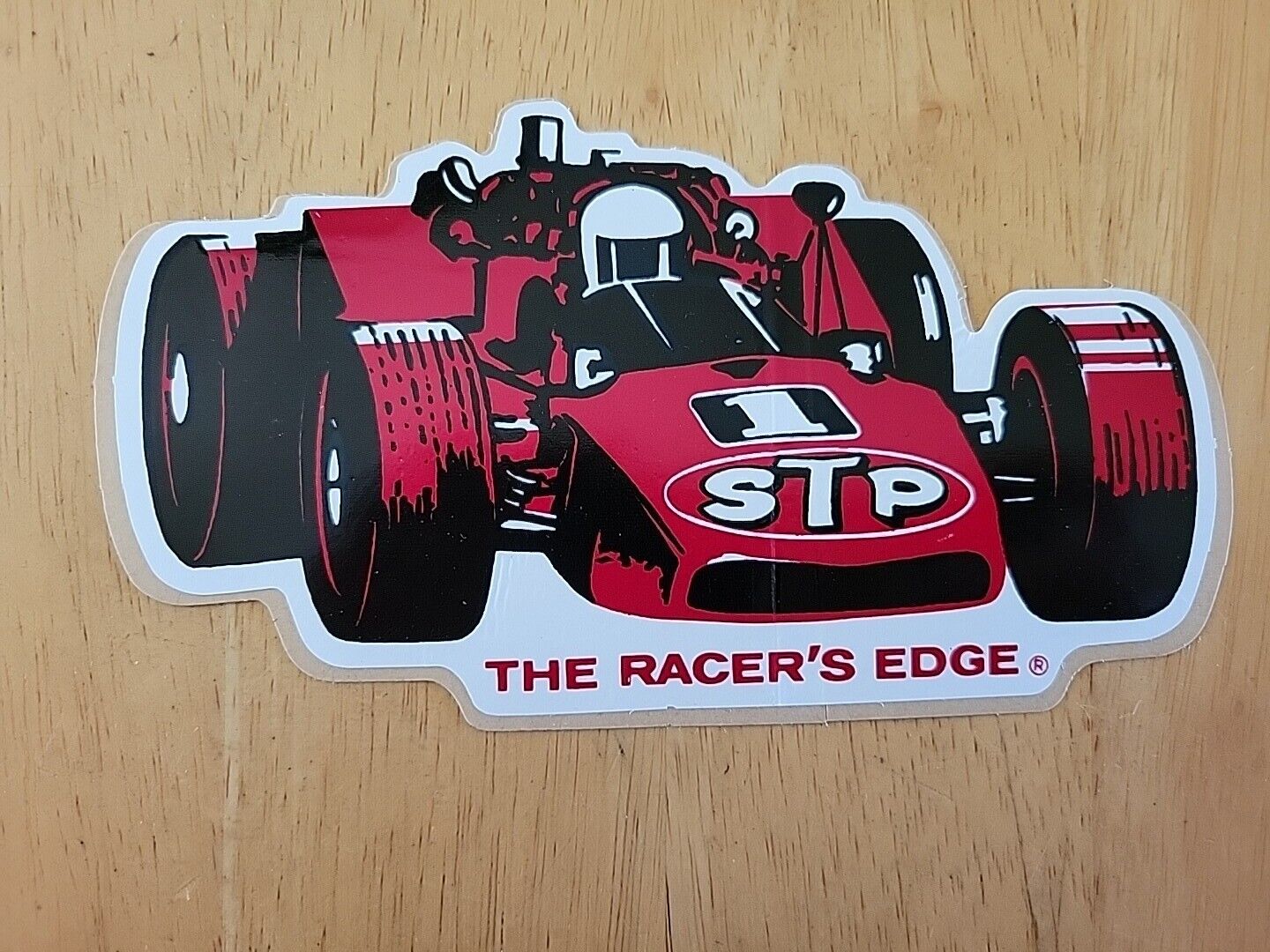 Vintage 1972 STP The Racer's Edge #1 Indy 500 Decal/Sticker