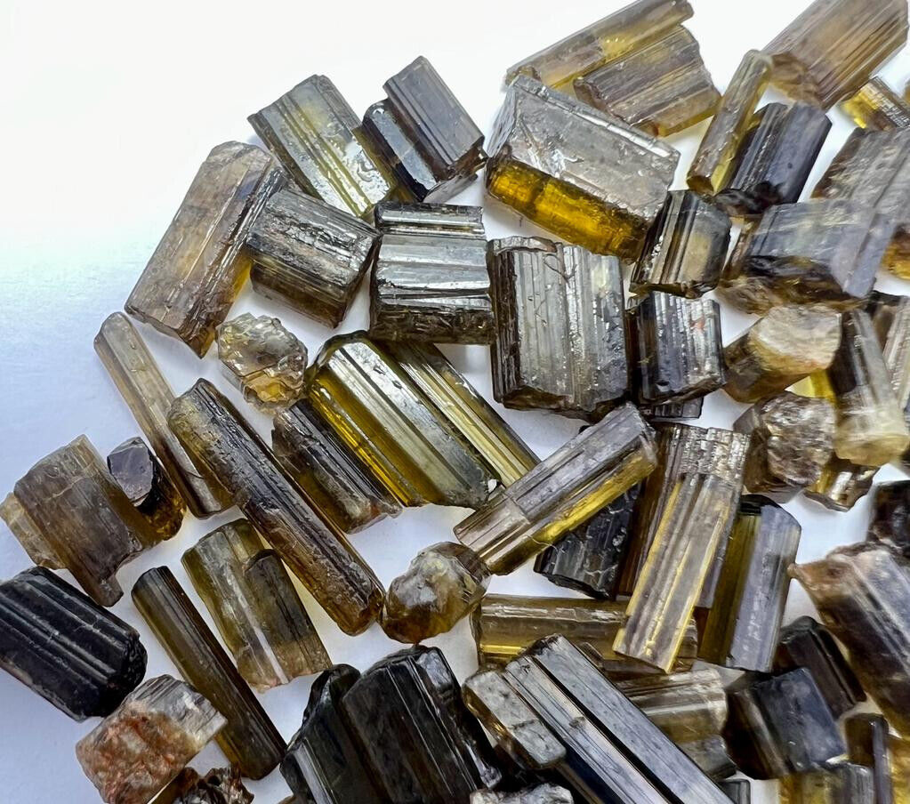 107 Carat Ultra Rare Epidote Crystals Lot From Pakistan