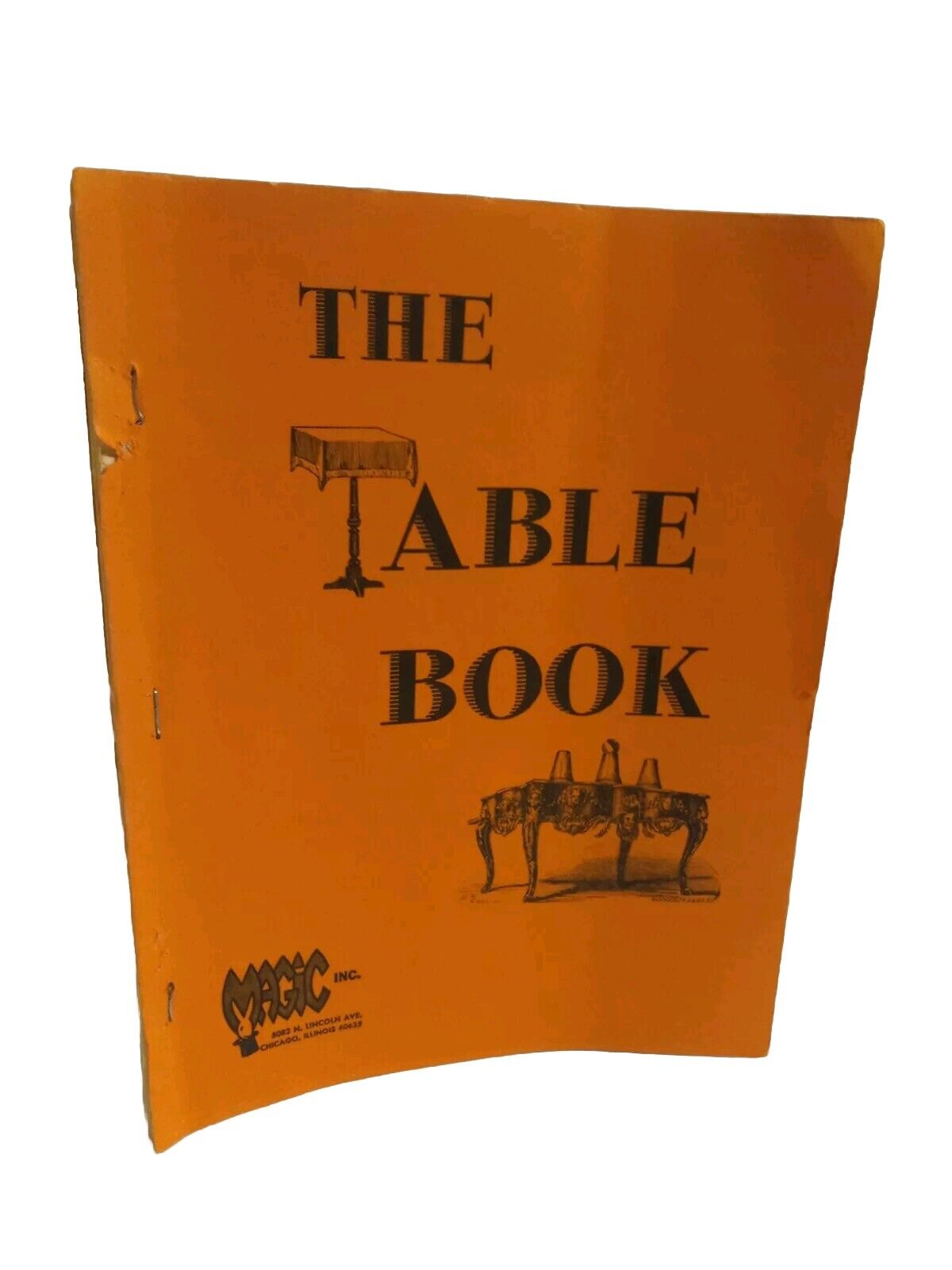 The Table Book Gloye, Eugene, 1979 Magic Inc. Publishing Magic Book VTG
