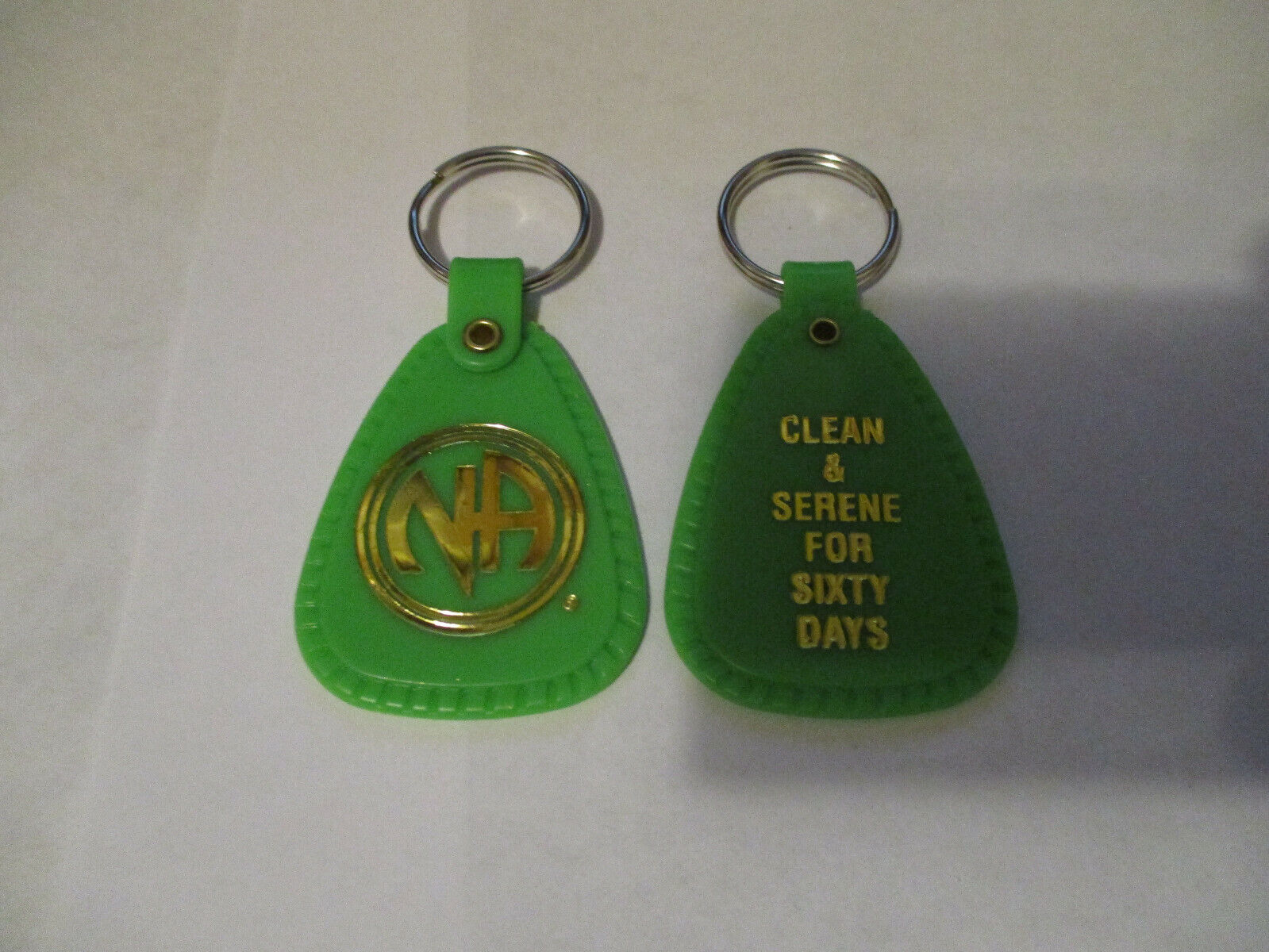NA NARCOTICS ANONYMOUS KEY TAG CLEAN TIME - 60 DAYS