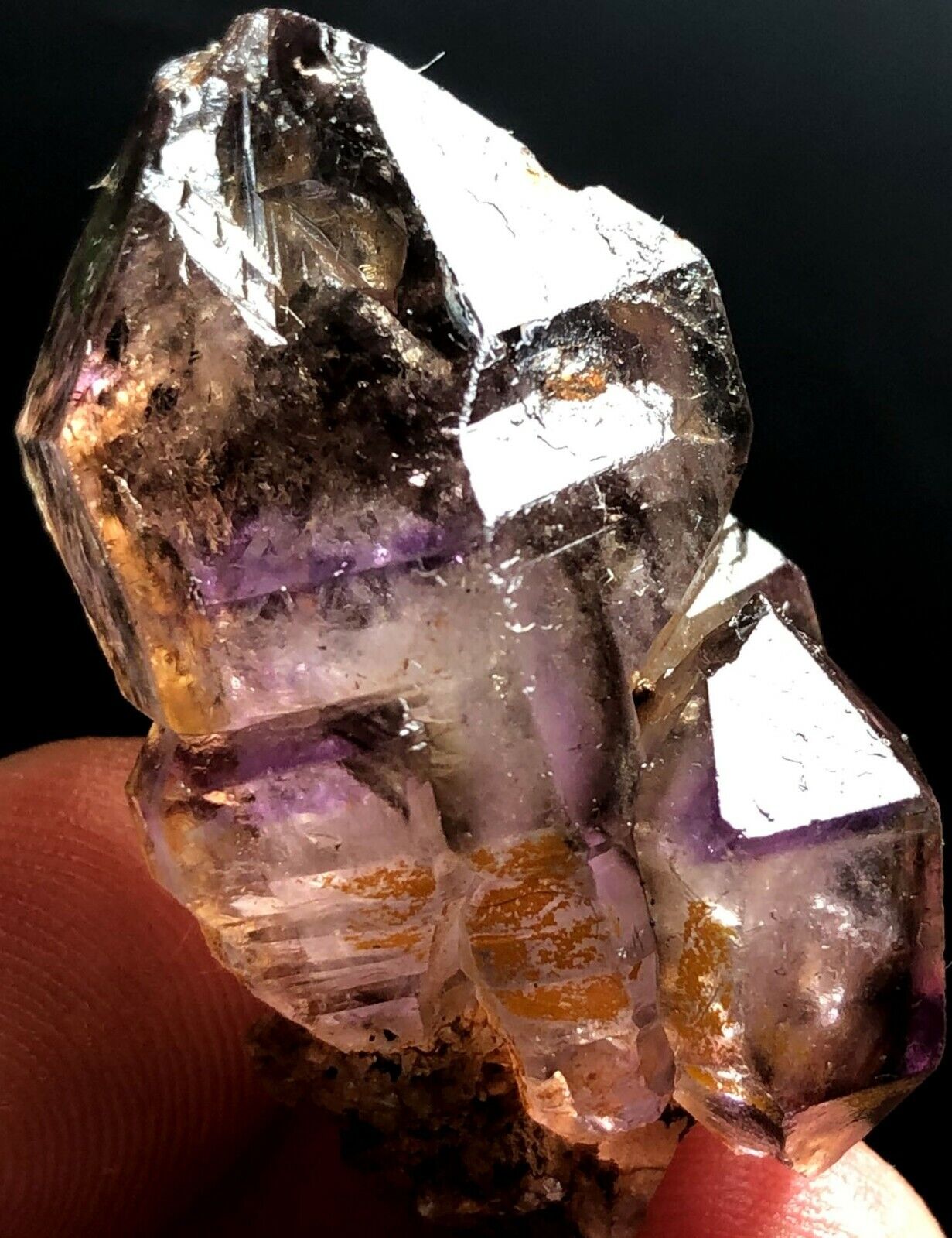 20g 1PC AAA+ Diamond GradeSuper Seven Skeletal Amethyst Quartz Crystal  g415