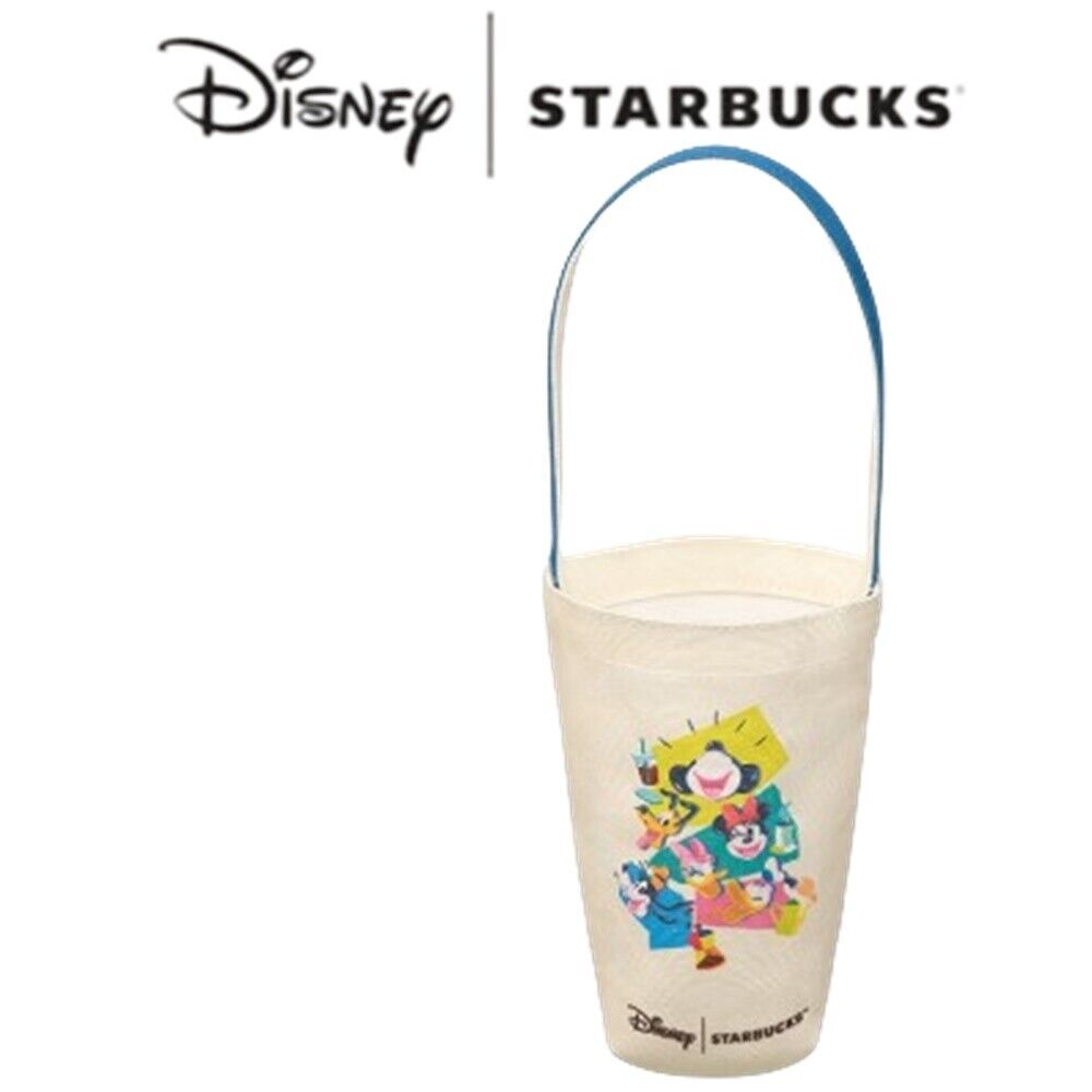 Starbucks Tumbler Holder Disney 2024 Canvas Cloth Gift Cute Limited New 1 Pc .