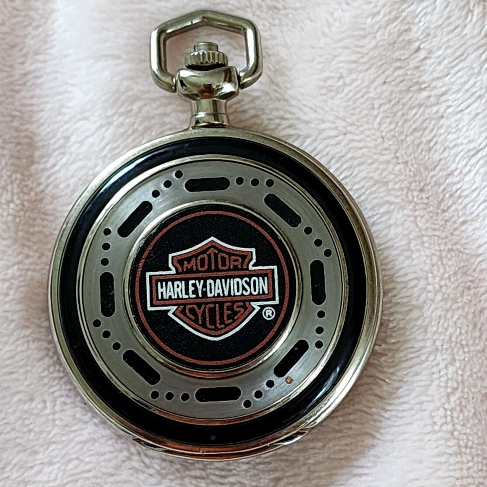 Harley-Davidson Heritage Softail Franklin Mint Pocket Watch Harley Biker Watch