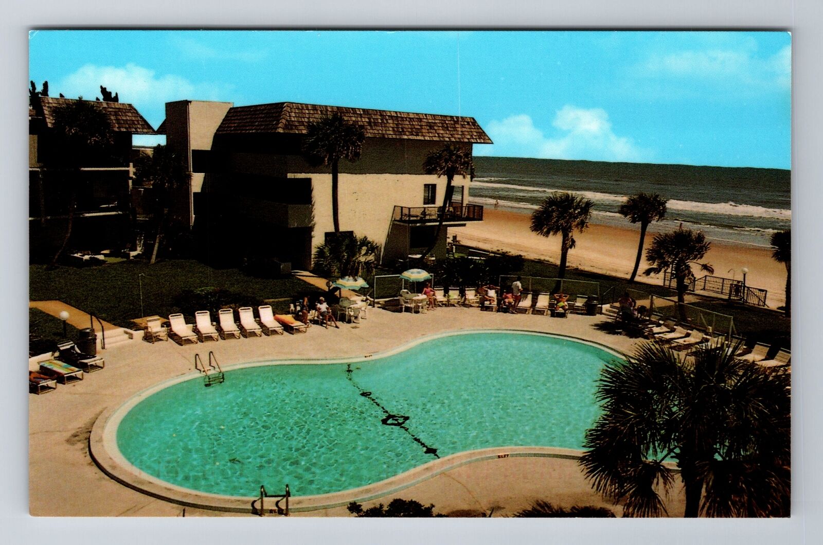 Ormond Beach FL-Florida, Bent Palm Club, Advertising, Vintage Souvenir Postcard