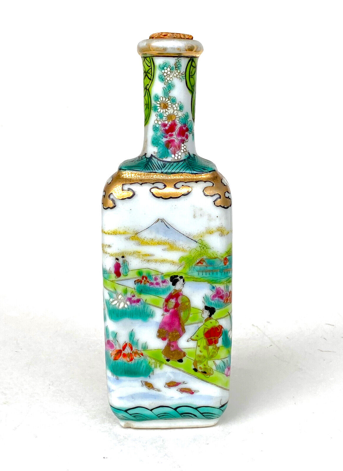 RARE Antique Japanese A. A. VANTINE & CO. Porcelain Perfume Bottle
