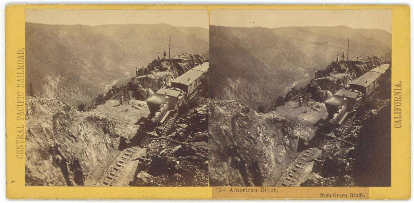CALIFORNIA SV - CPRR - American River Steam Train - Alfred Hart 1860s
