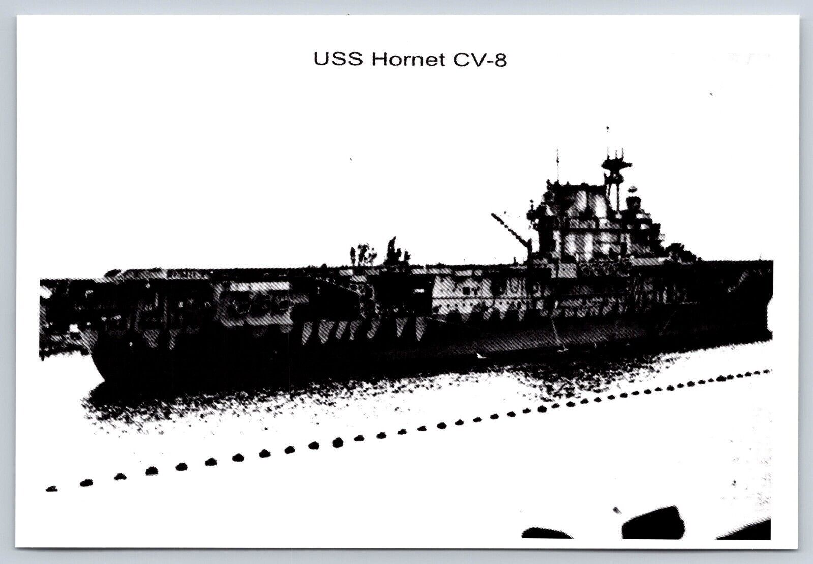 Postcard USS Hornet CV-8 LP1