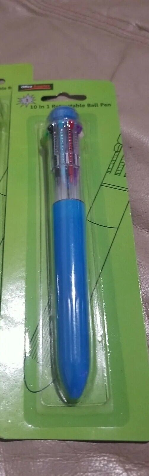 New 10 Colors in 1 Retractable Ball pen