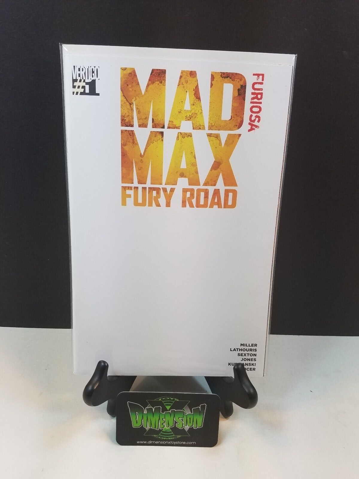 MAD MAX: FURY ROAD FURIOSA #1 BLANK VARIANT NM VERTIGO COMICS 2015