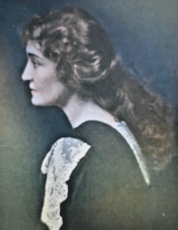 1907 Vintage Magazine Illustration Actress Grace George