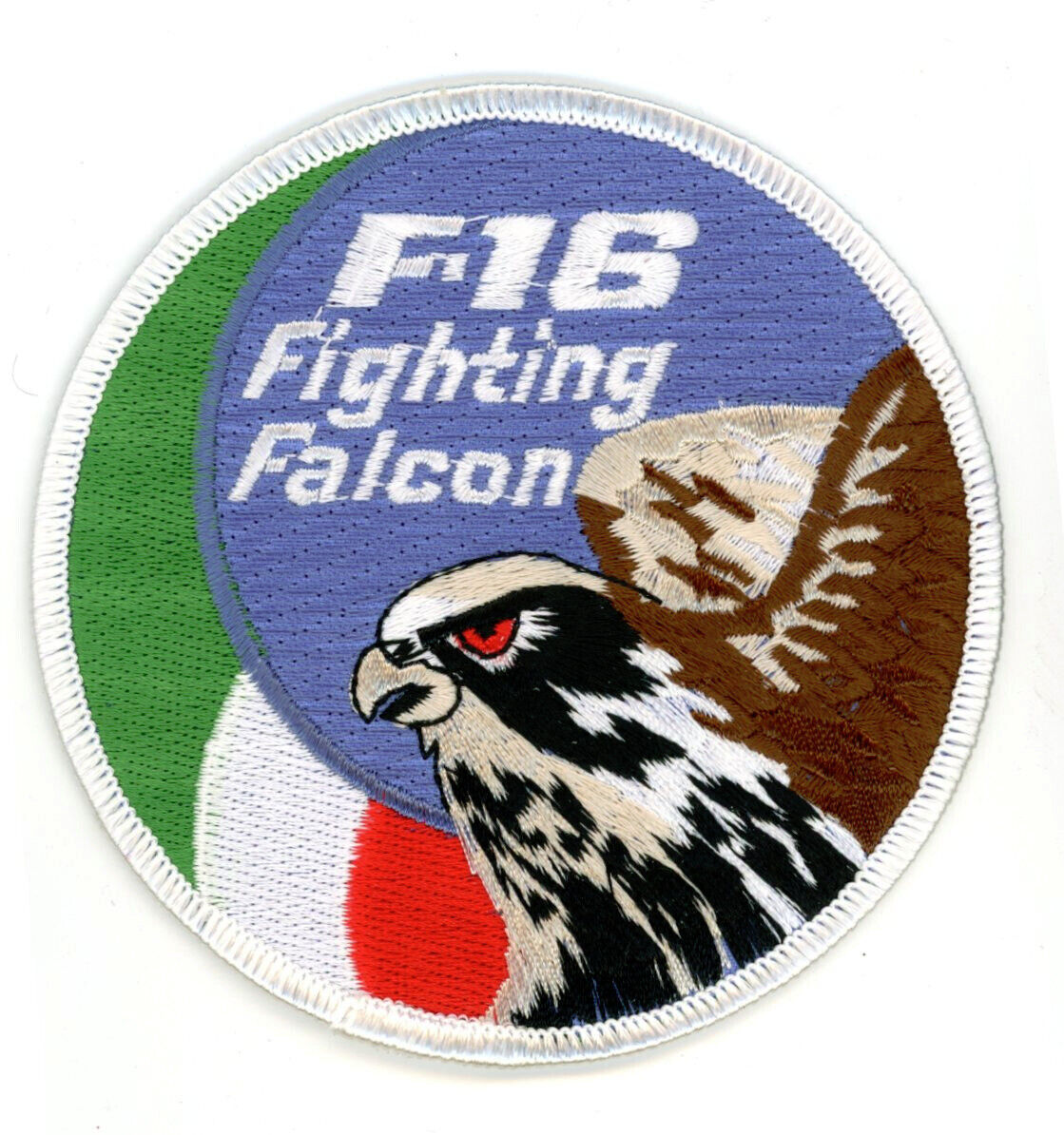 PATCH ITALY F-16 SWIRL FIGHTING FALCON IRON  ON PARCHE