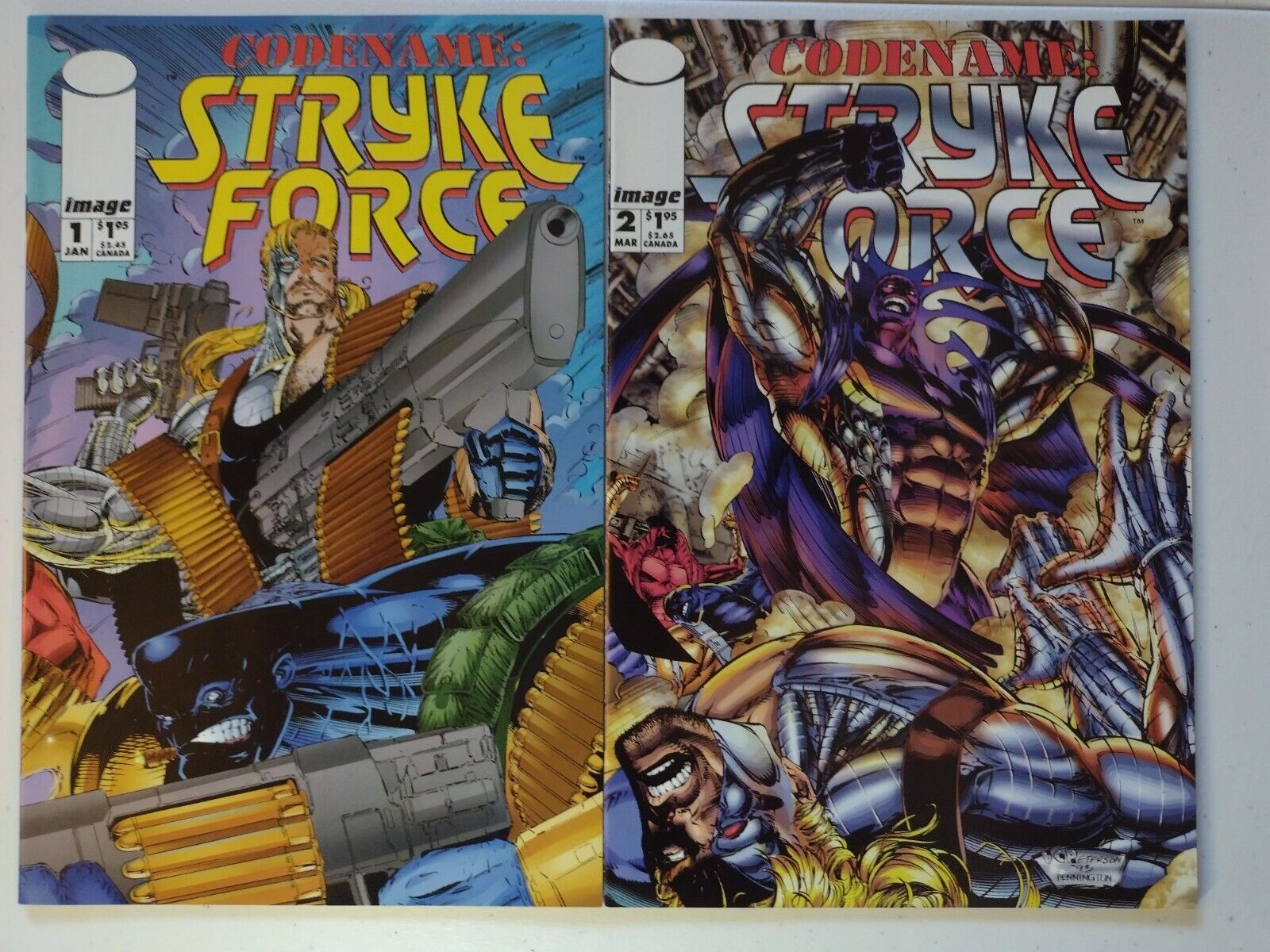 (Image 1994) Codename Strykeforce #1, #2 Lot