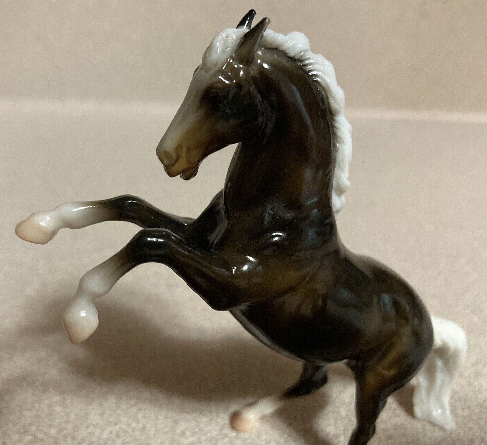 Breyer Vintage Black Glossy King, the Fighting Stallion..Great Condition READ