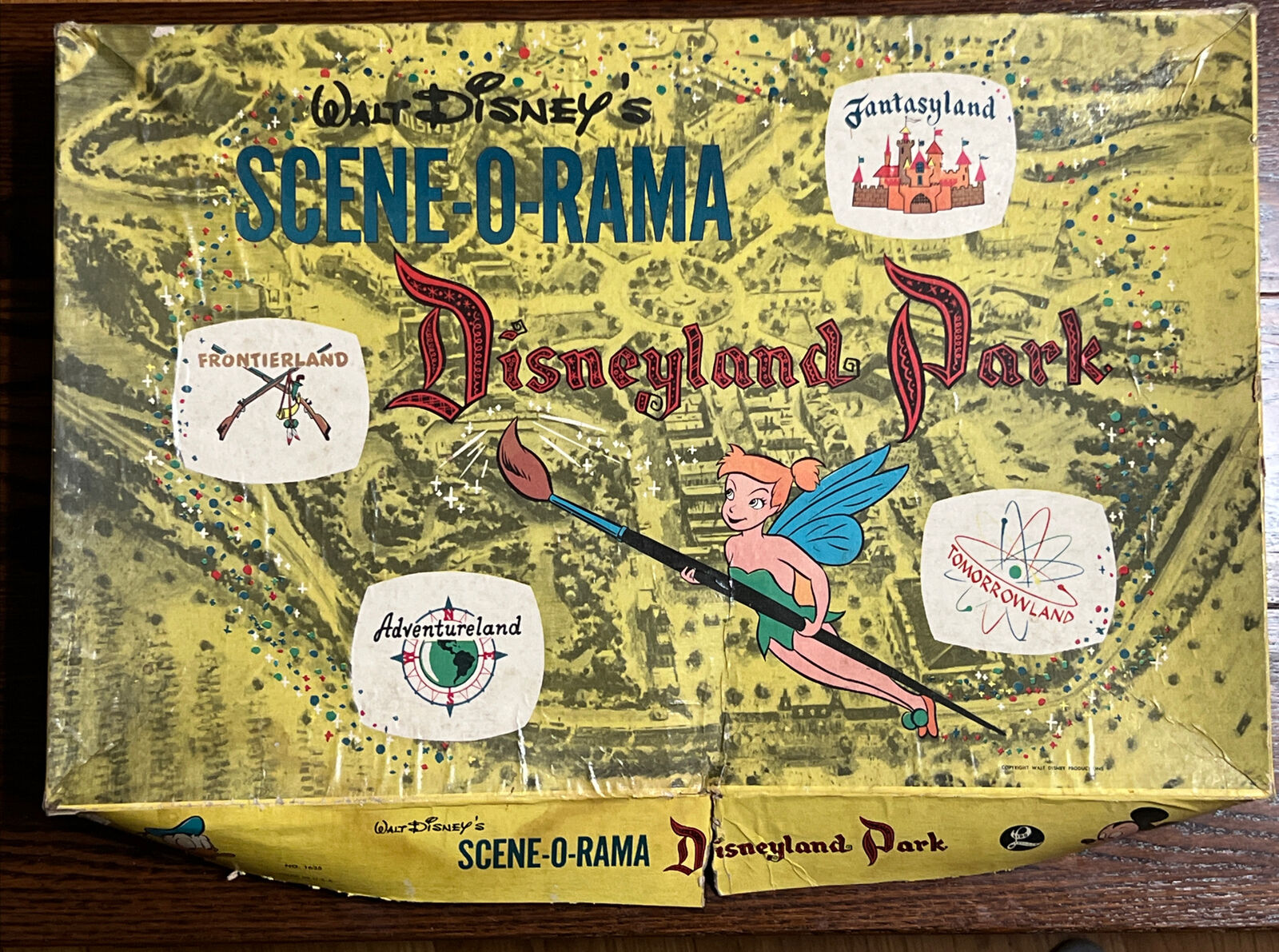 Walt Disney\'s Scene-O-Rama Disneyland Park Boxed Paint Kit Lido Toys 1955