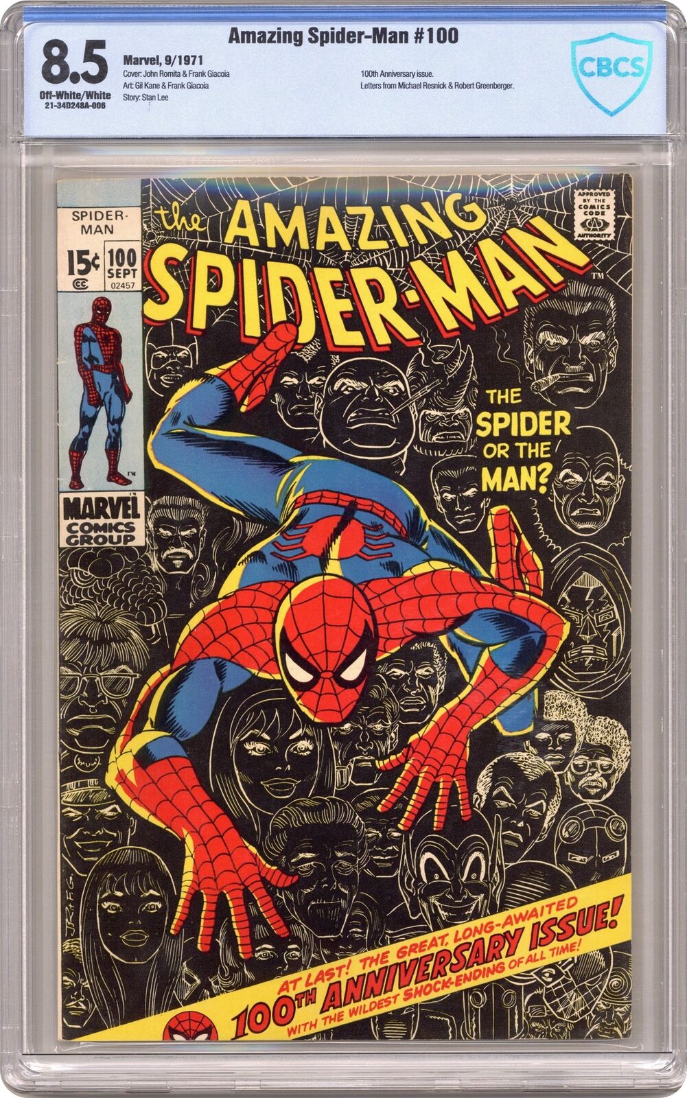 Amazing Spider-Man #100 CBCS 8.5 1971 21-34D248A-006
