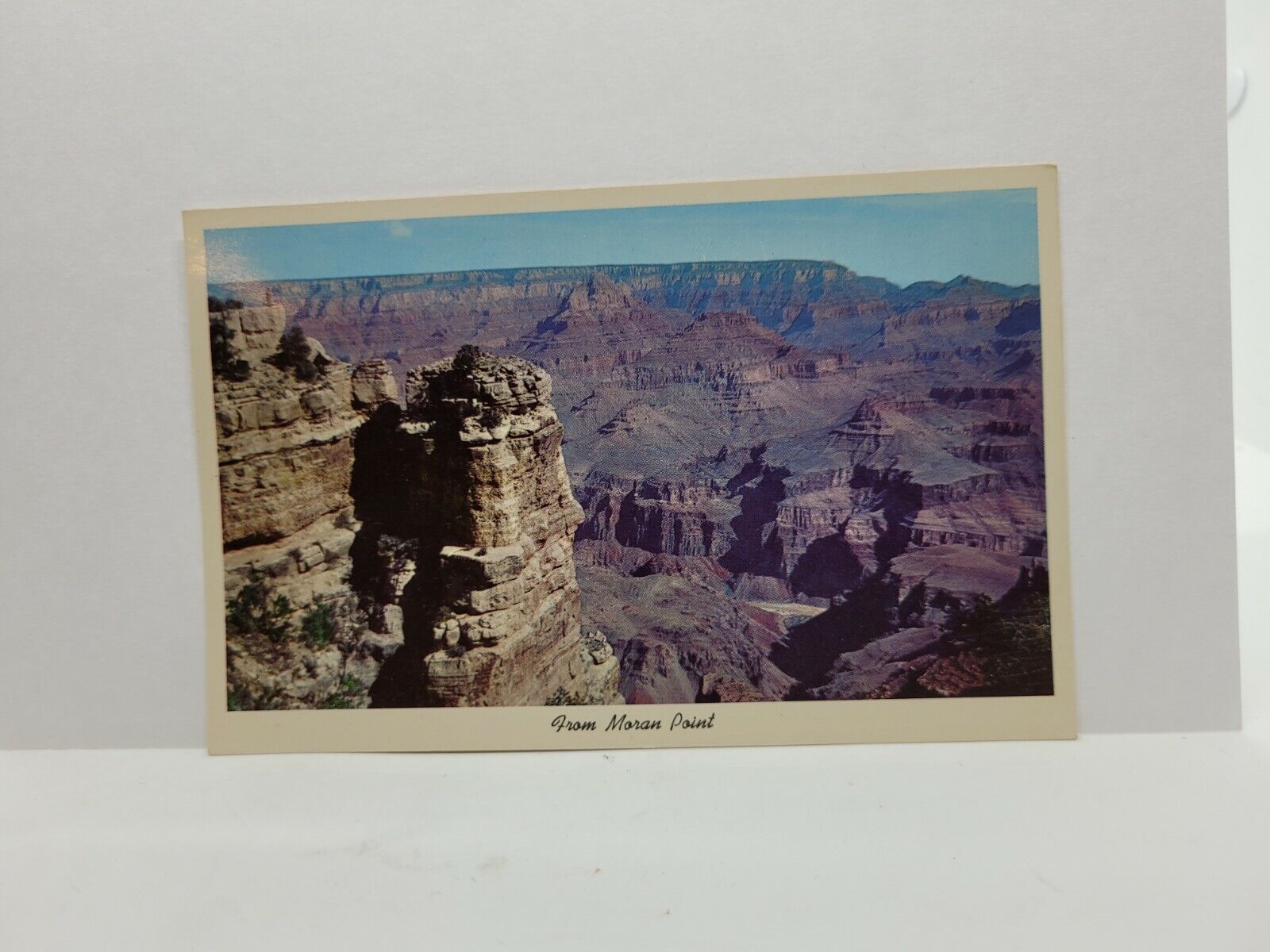Postcard Grand Canyon Arizona Moran Point Colorado River Fred Harvey Restaurant 