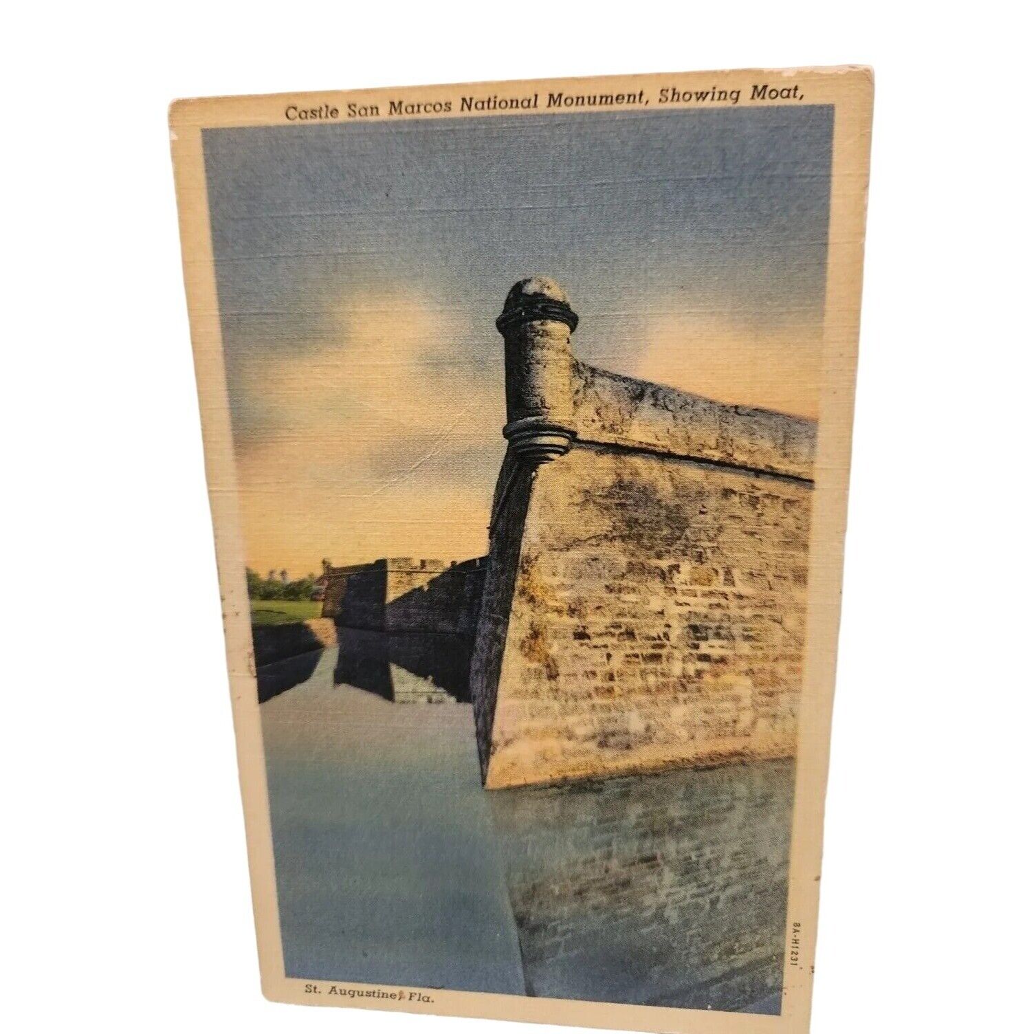 Vintage Florida Postcard St Augustine San Marcos Fort