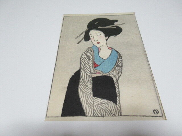 Rare Authentic 1919 Taisho 8 Yataya Nishi Ginza Framed Shunyodo Japanese Paper W