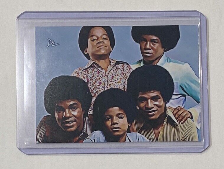 The Jackson Five Limited Edition Artist Signed “Pop Legends” Trading Card 1/10
