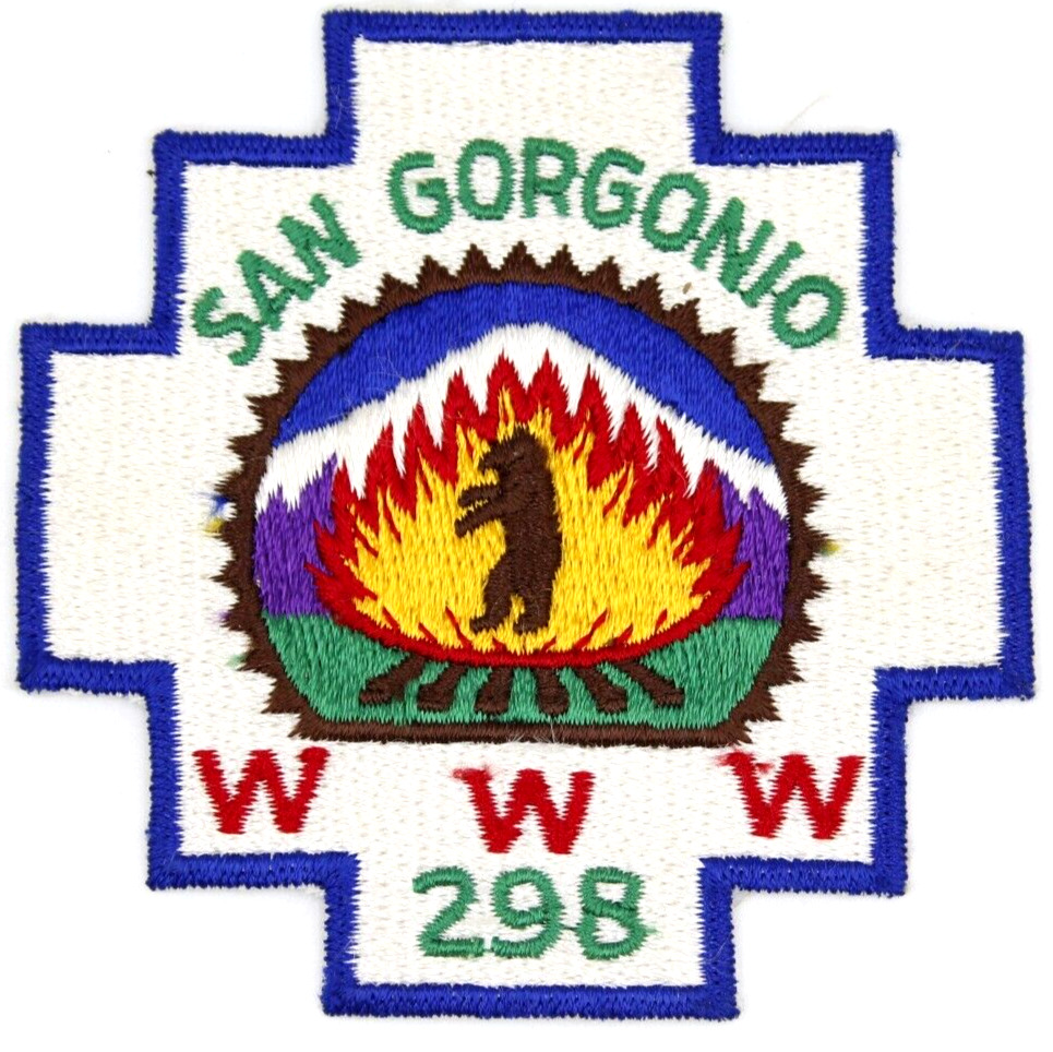 MINT Vintage San Gorgonio Lodge 298 Patch Orange Empire Area Council California