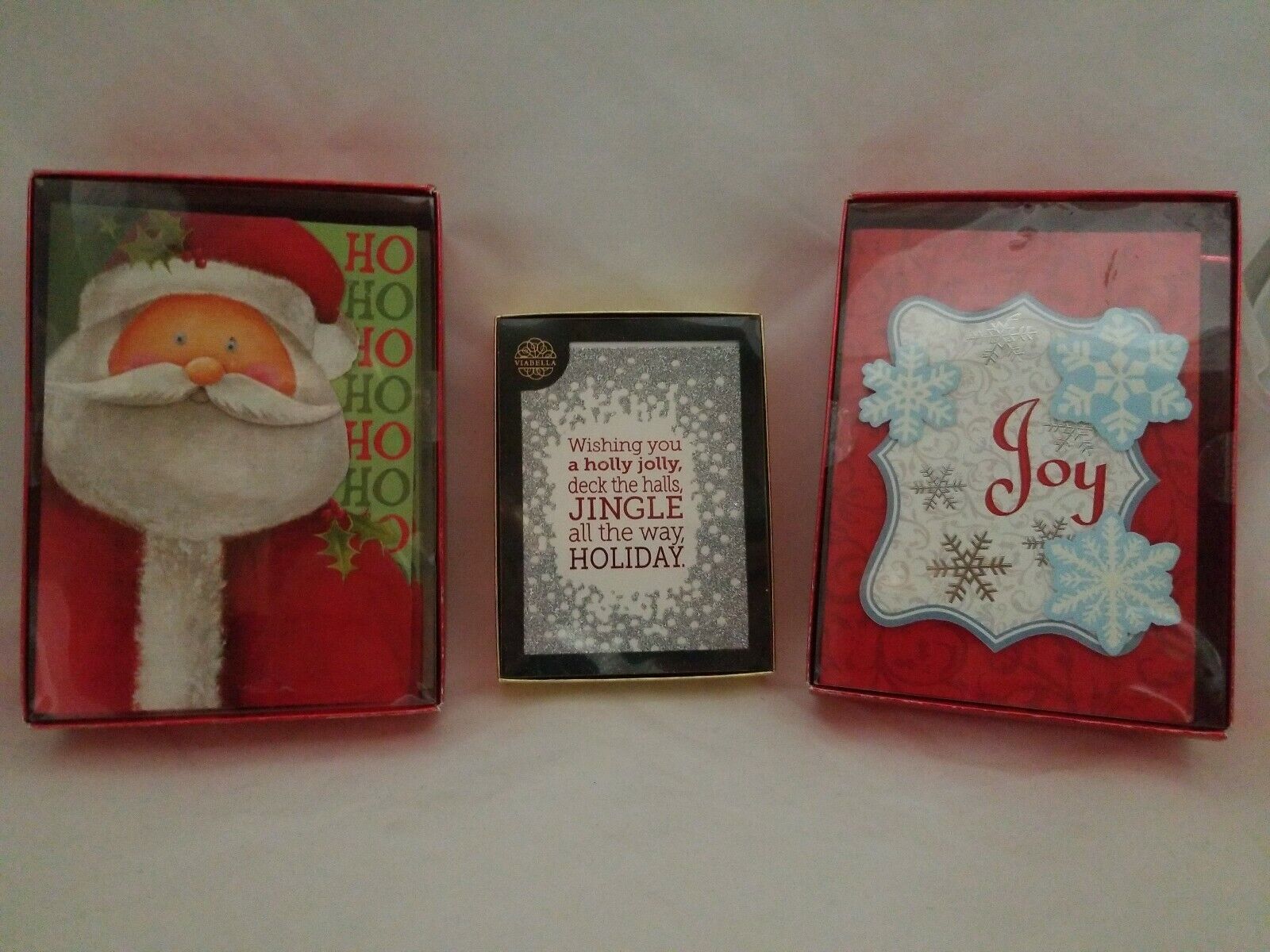 Vintage Christmas Cards Lot Of 3 New Boxes of Cards 2 of the Boxes Are Hand Made