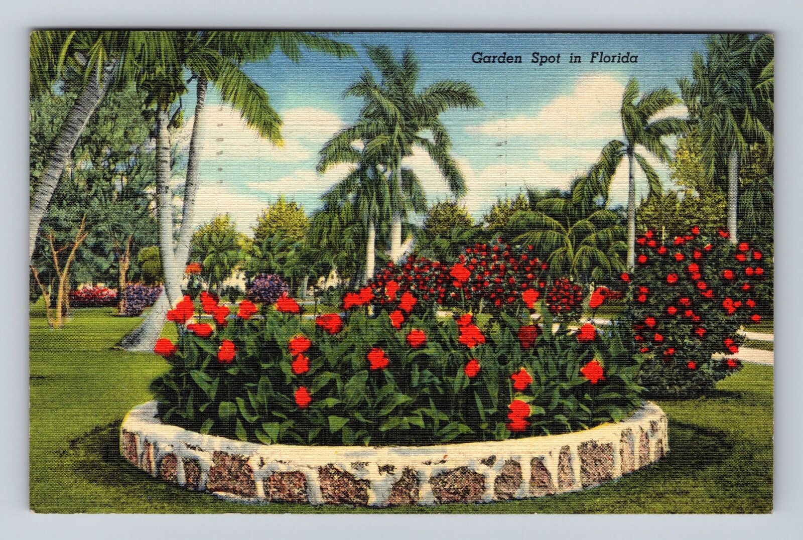 FL- Florida, Garden Spot, Antique, Vintage c1949 Souvenir Postcard