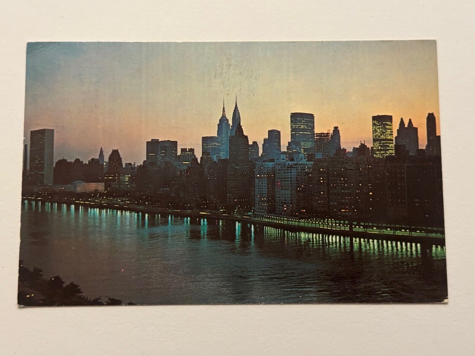 Postcard New York City View From Queensboro Bridge Vintage NY