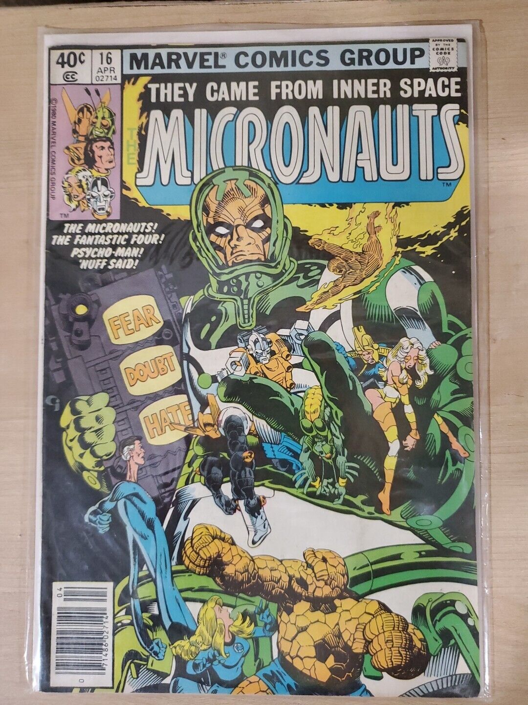 Micronauts (1979 series) #16 Newsstand  Marvel comics 