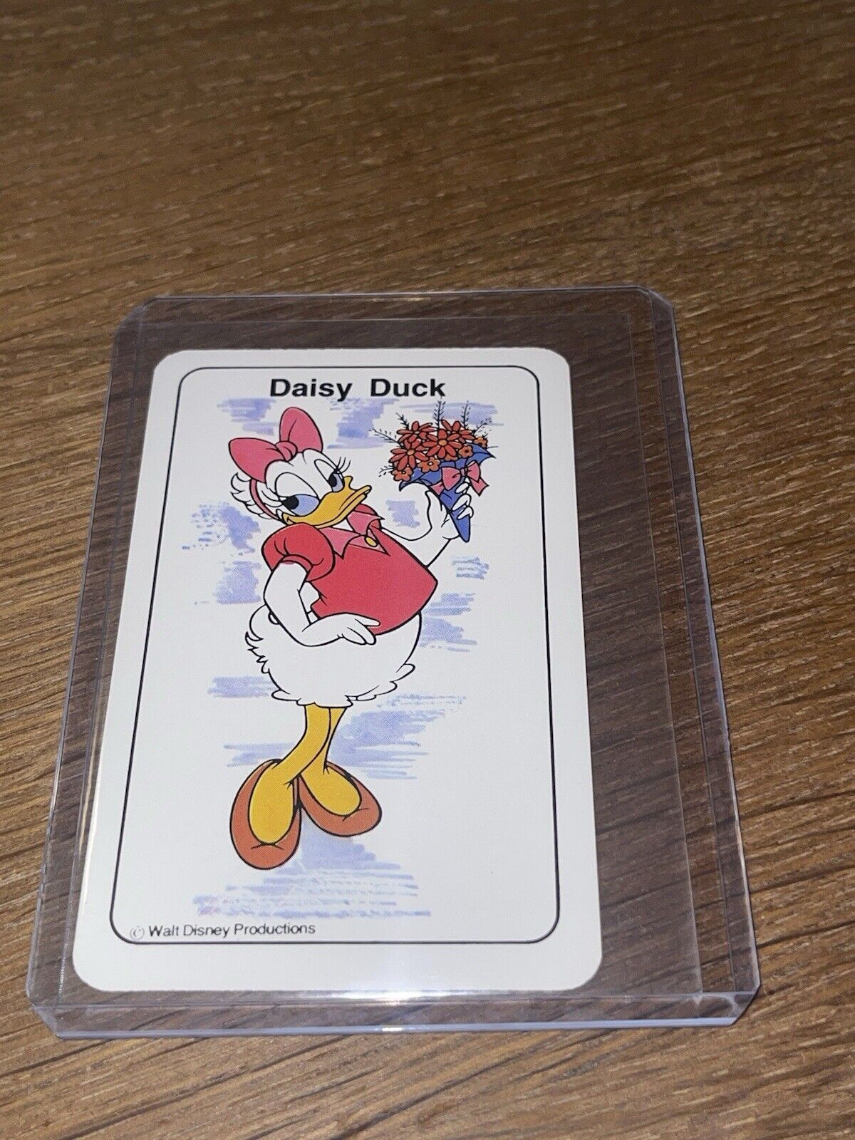Vintage Walt Disney Productions 🎥 Card Game Daisy Duck Playing Card RARE
