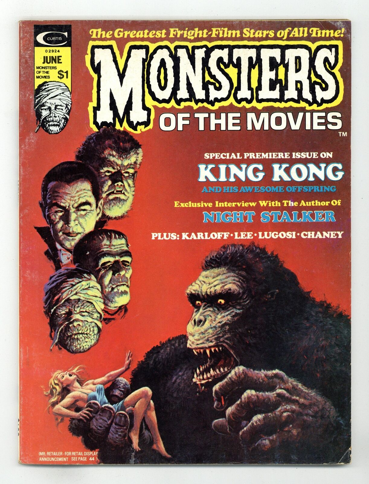 Monsters of the Movies #1 VG 4.0 1974