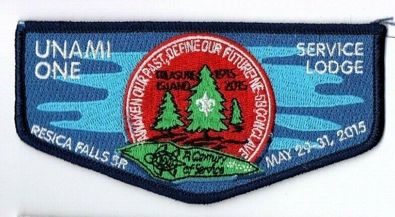 Boy Scout OA 1 Unami Lodge 2015 Conclave Service Flap
