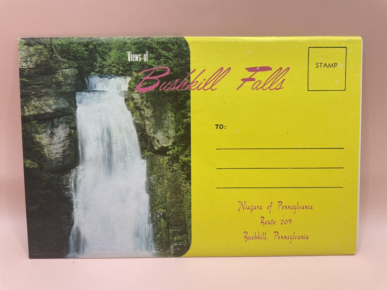 Bushkill Falls Niagara of Pennsylvania (12 Double-Sided Postcard Folder) VINTAGE