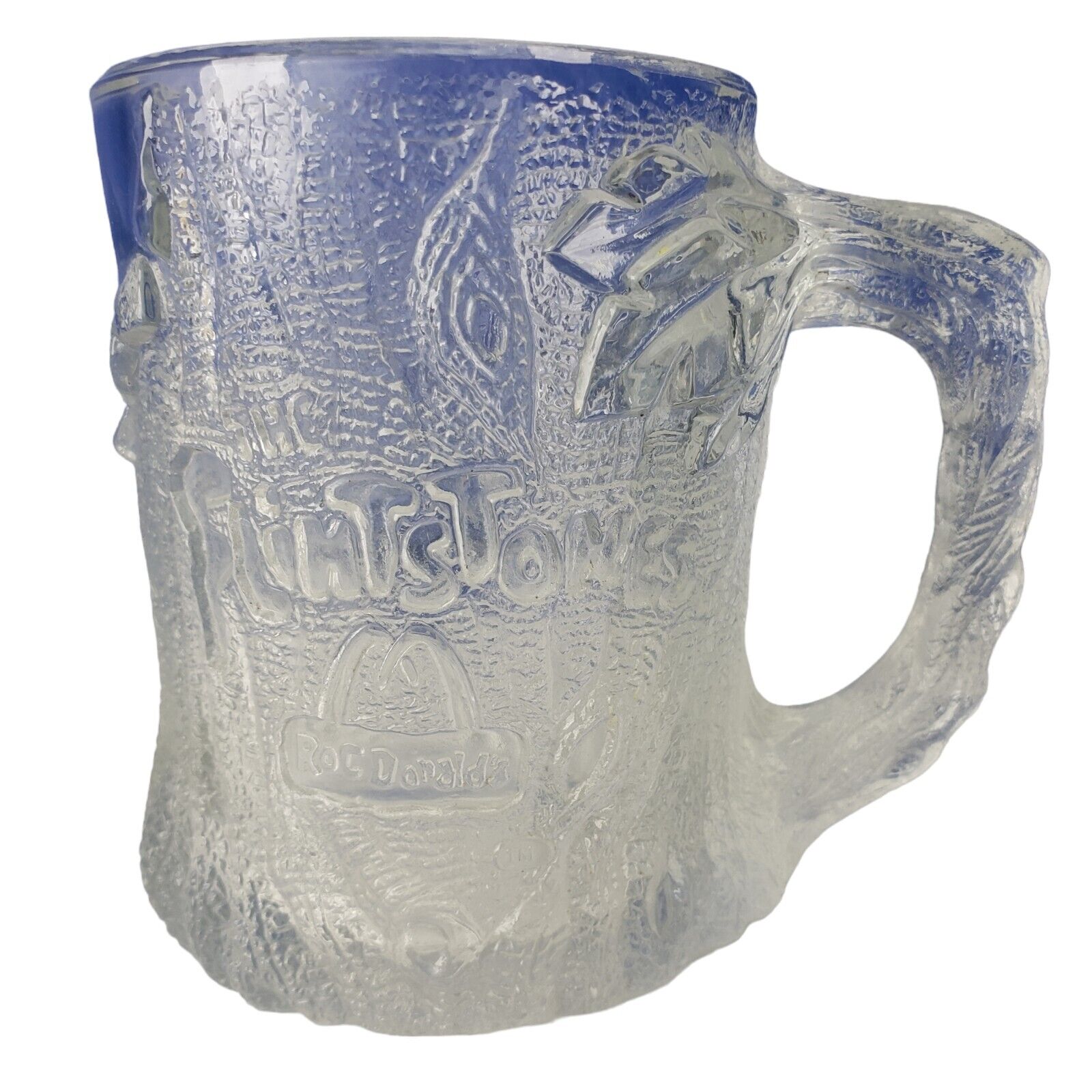 McDonalds The Flinstones Frosted Clear Tree Mendous Mug 4\