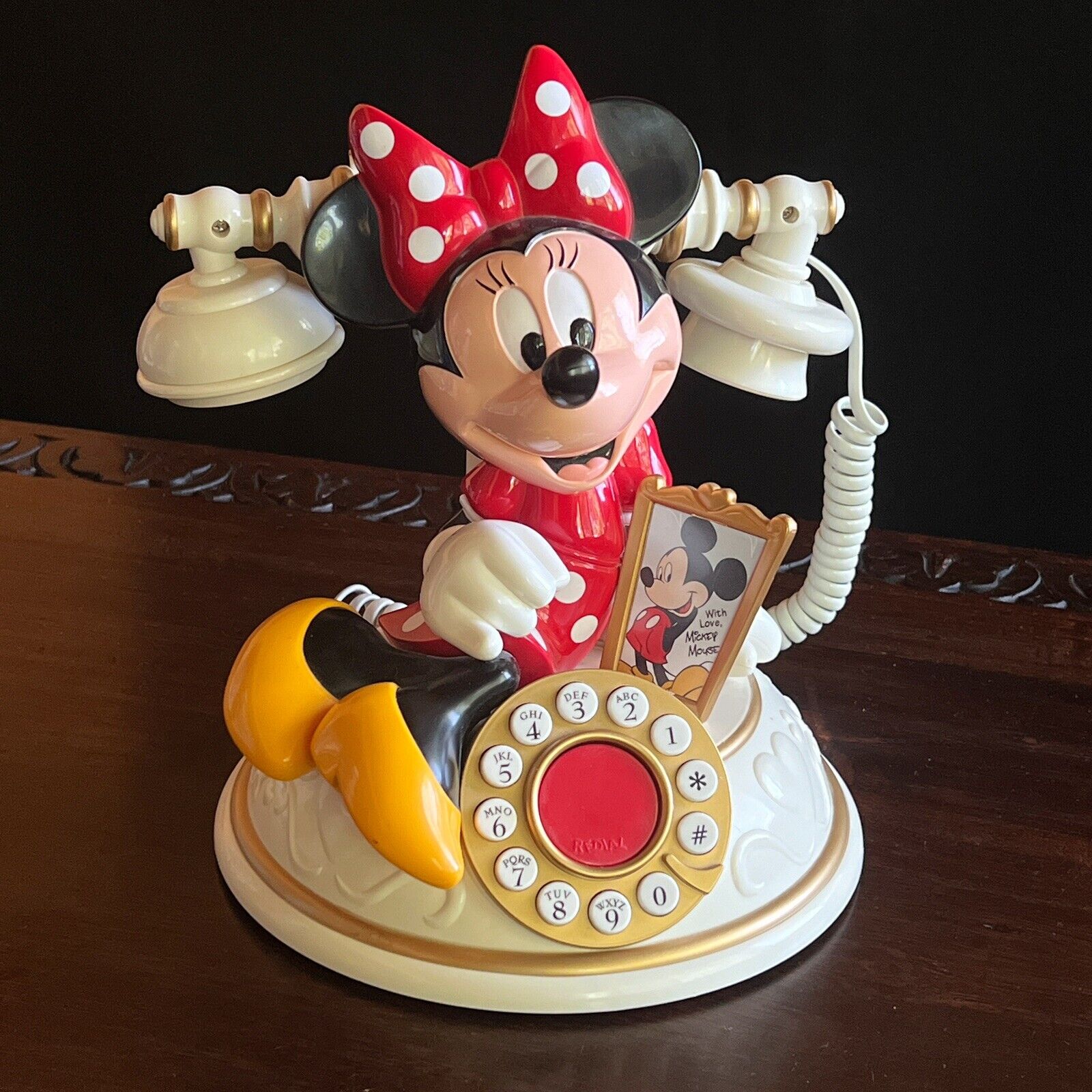 Minnie Mouse Corded Telephone Touch Tone Dialing. Works Great.