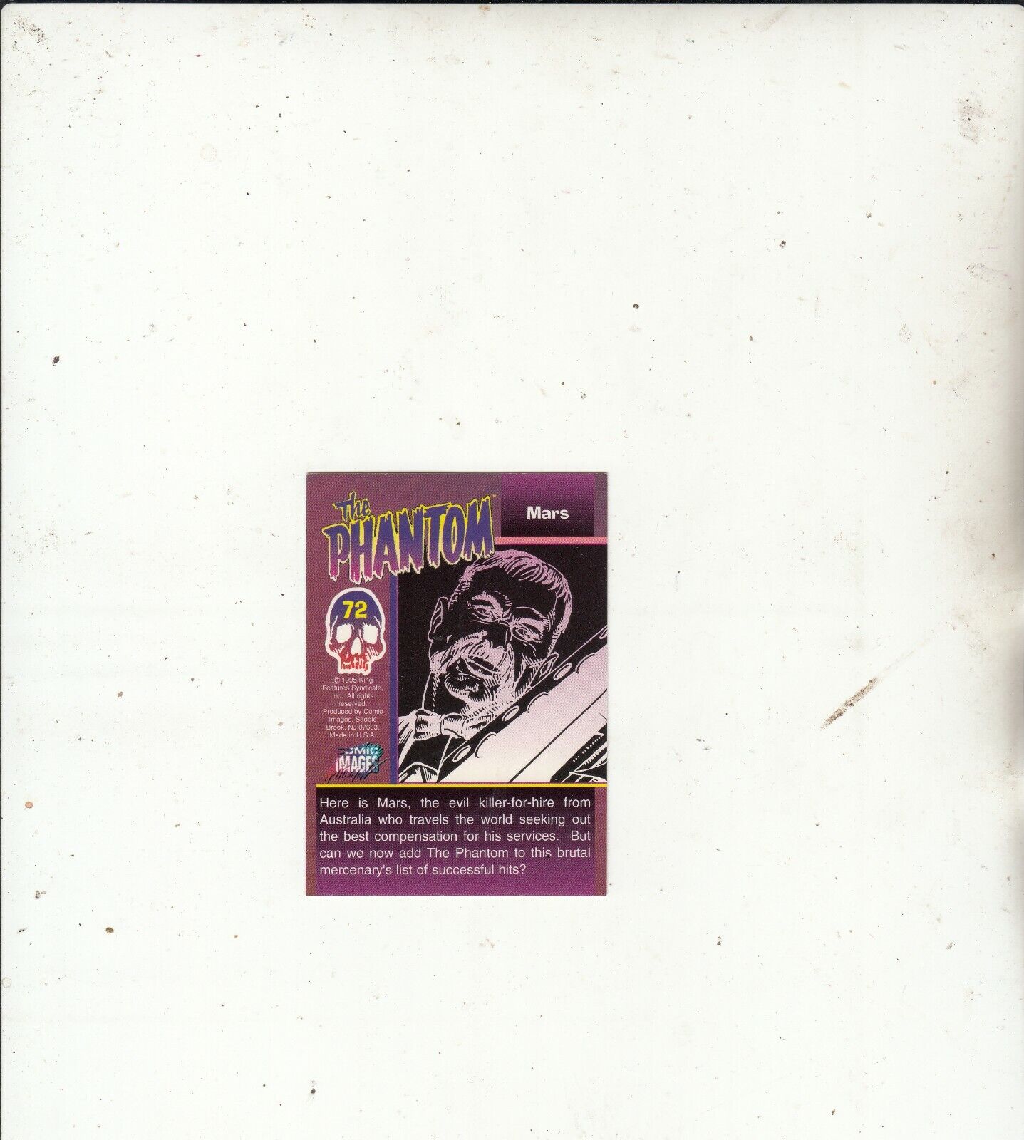 Rare-The Phantom-1995-Comic Images Trading Card-[No 72]-L6239-Card