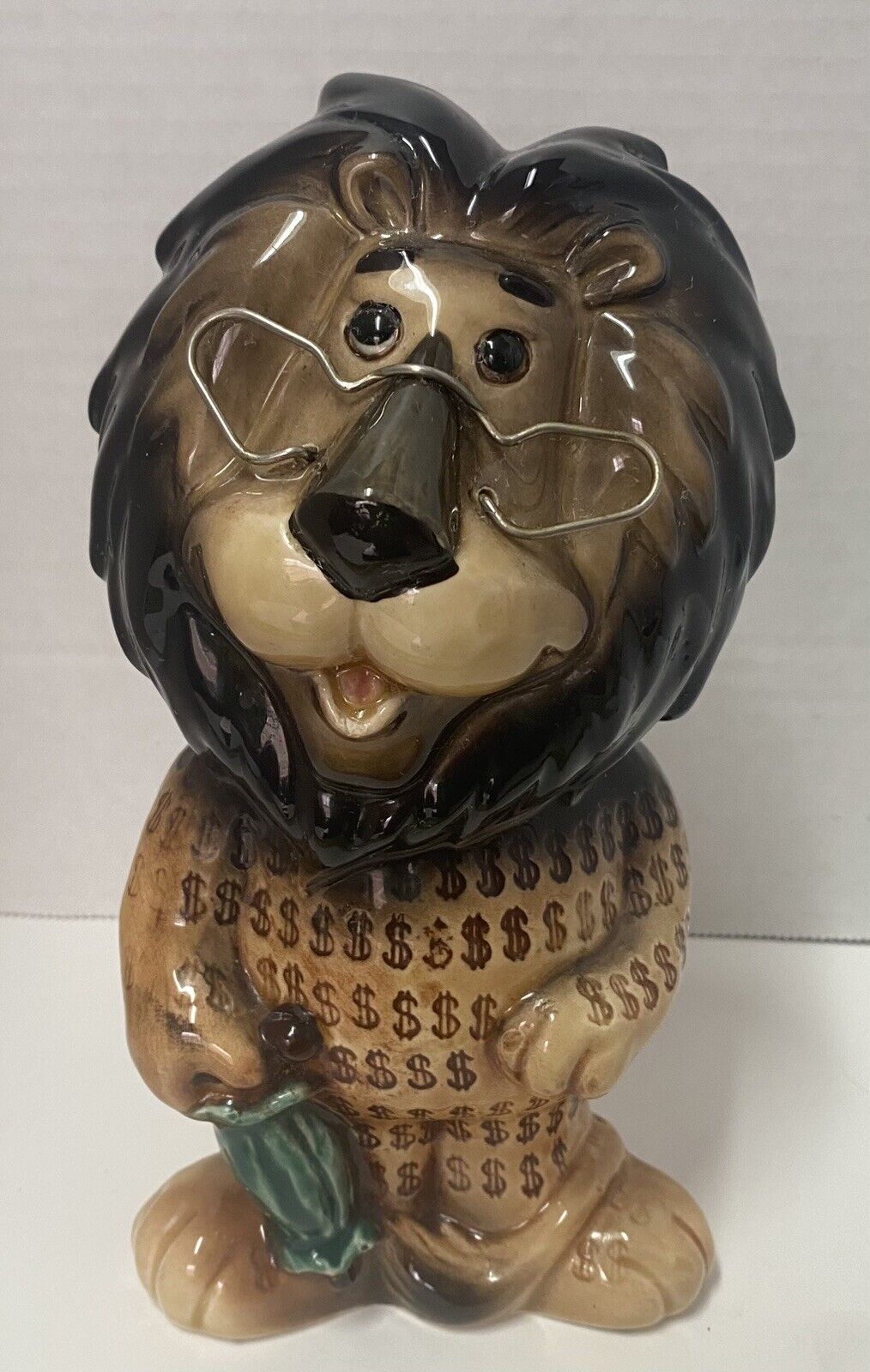 Lefton Hubert the Lion Bank - Ceramic Porcelain - H13384 Vintage Japan