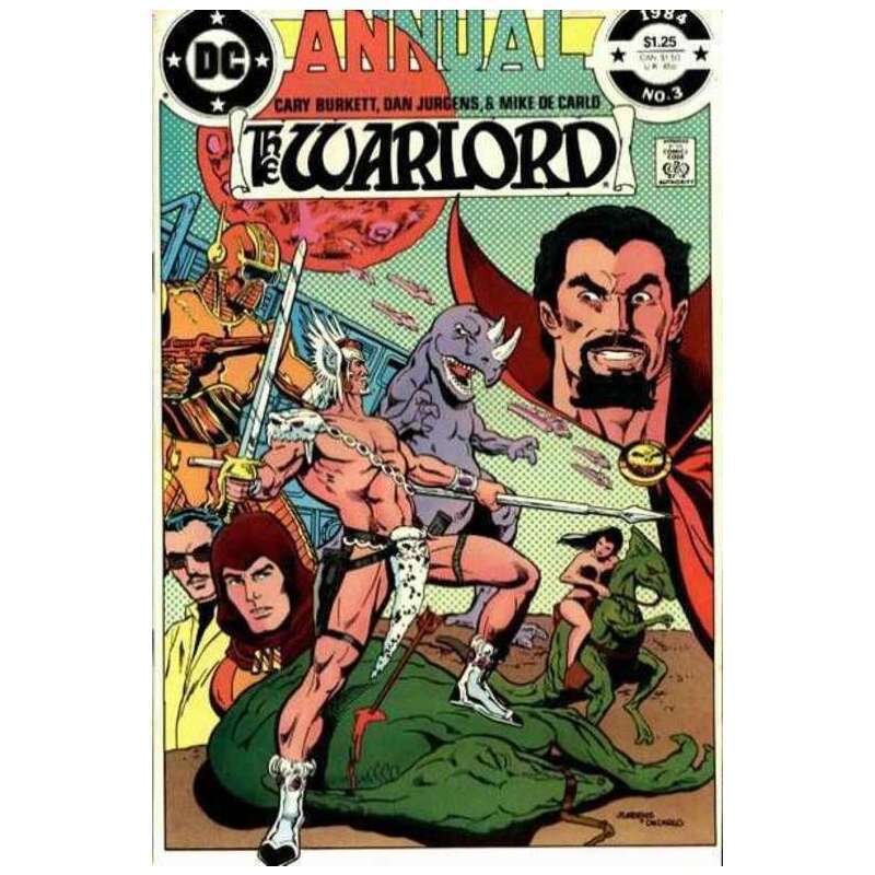 Warlord (1976 series) Annual #3 in Very Fine condition. DC comics [l/