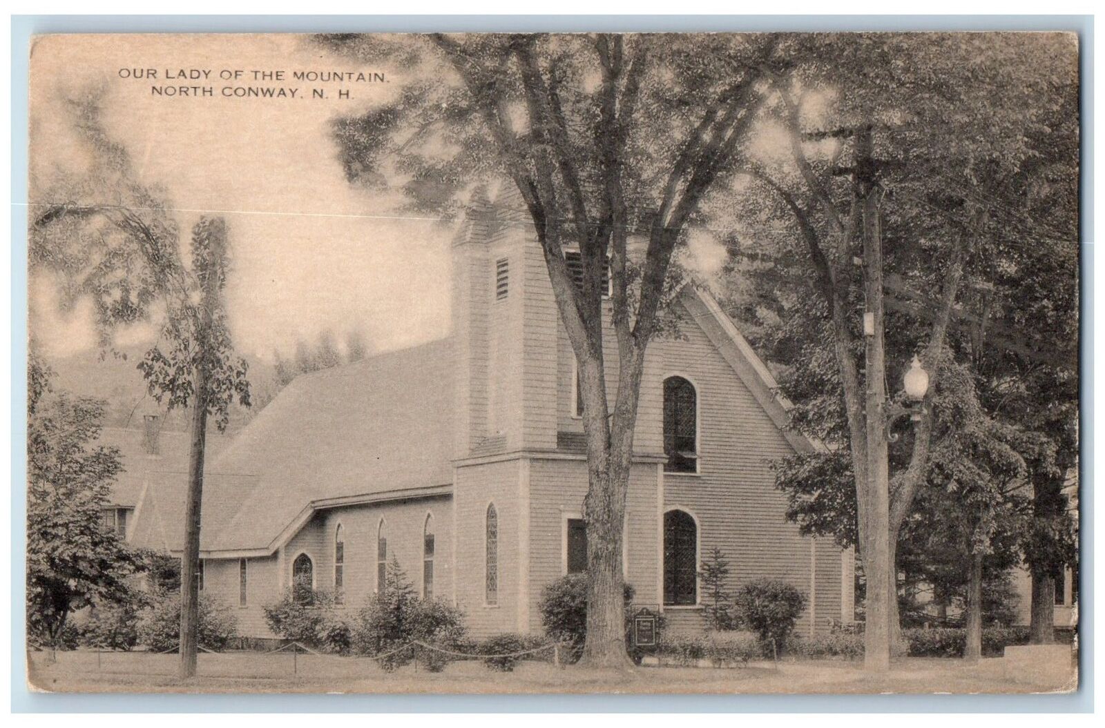 c1920\'s Our Lady Of The Mountain Exterior North Conway NH Unposted Postcard