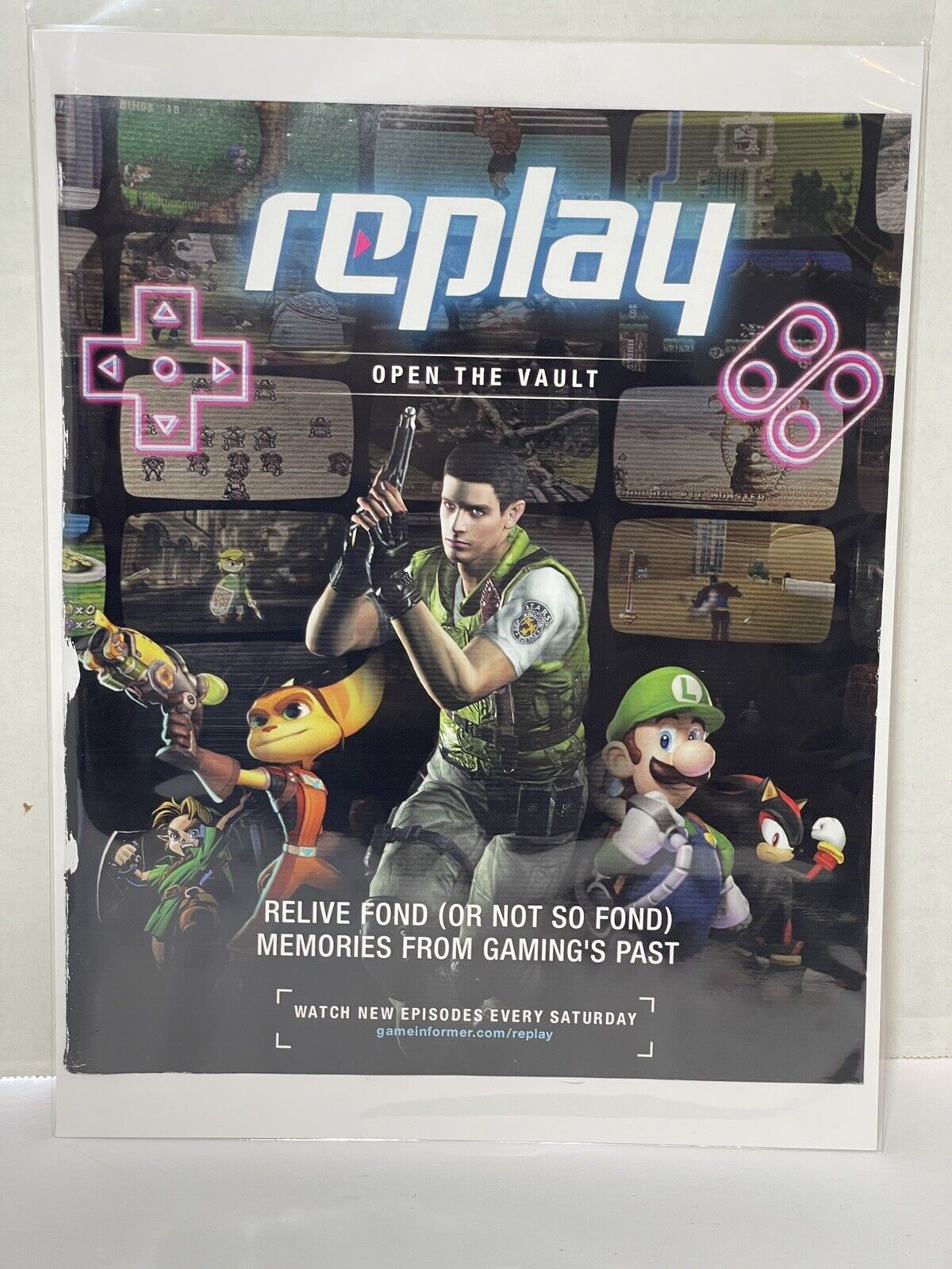 Replay open the vault print ad Video Games