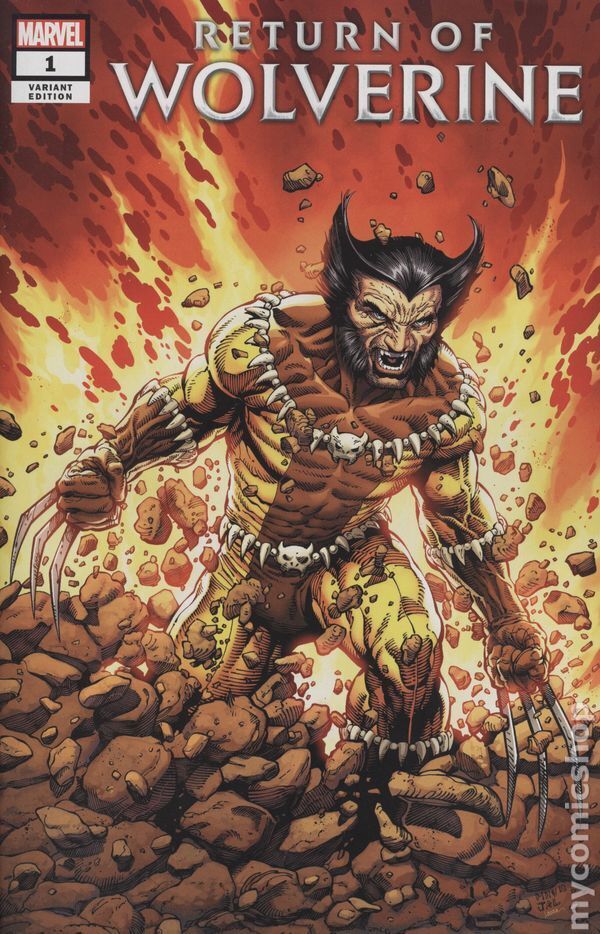 Return of Wolverine 1C McNiven Fang Variant NM 2018 Stock Image