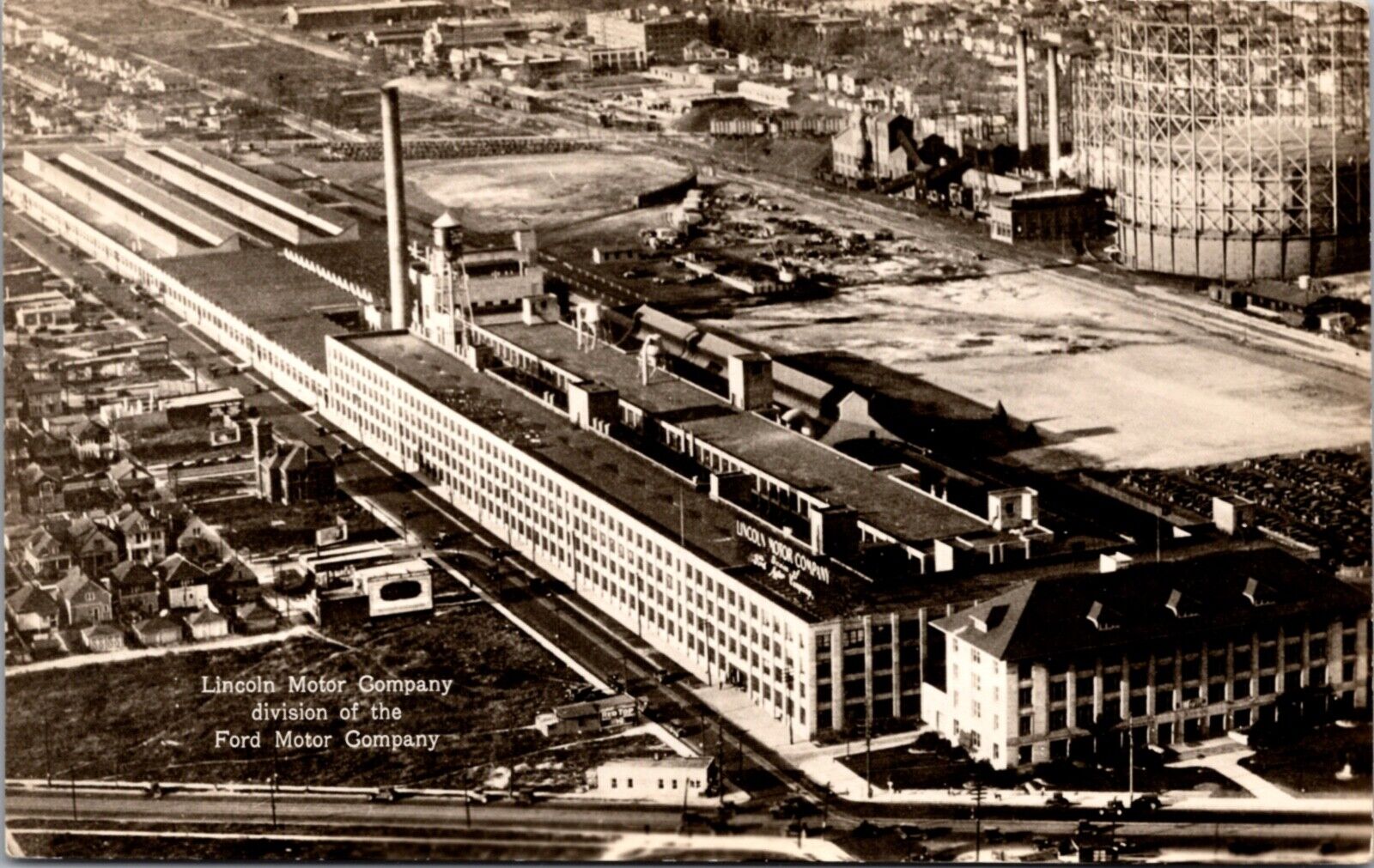 Real Photo PC Lincoln Motor Company Ford Motor Company in Detroit, Michigan