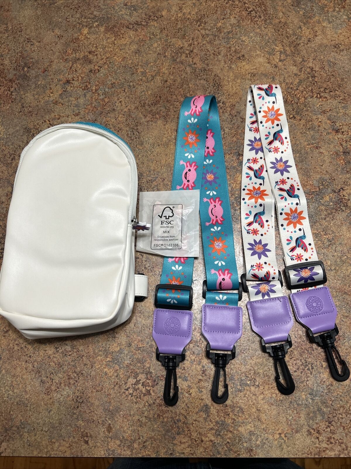 Girl Scout Cookie Rewards 2024 Axolotl Crossbody Bag w/ 2 Interchangeable Straps