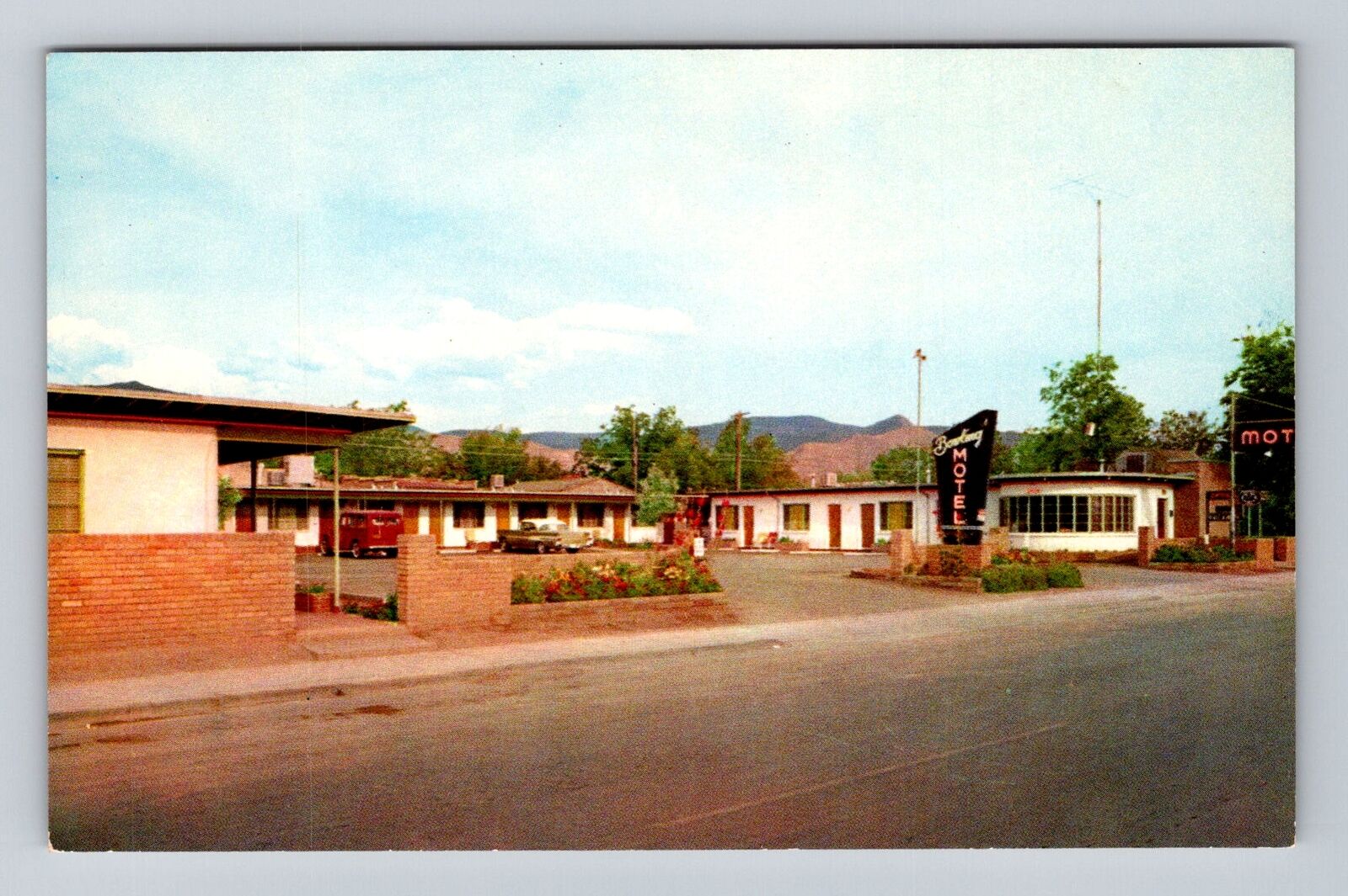 Alamogordo NM-New Mexico, Bowling Motel Advertising Vintage Souvenir Postcard
