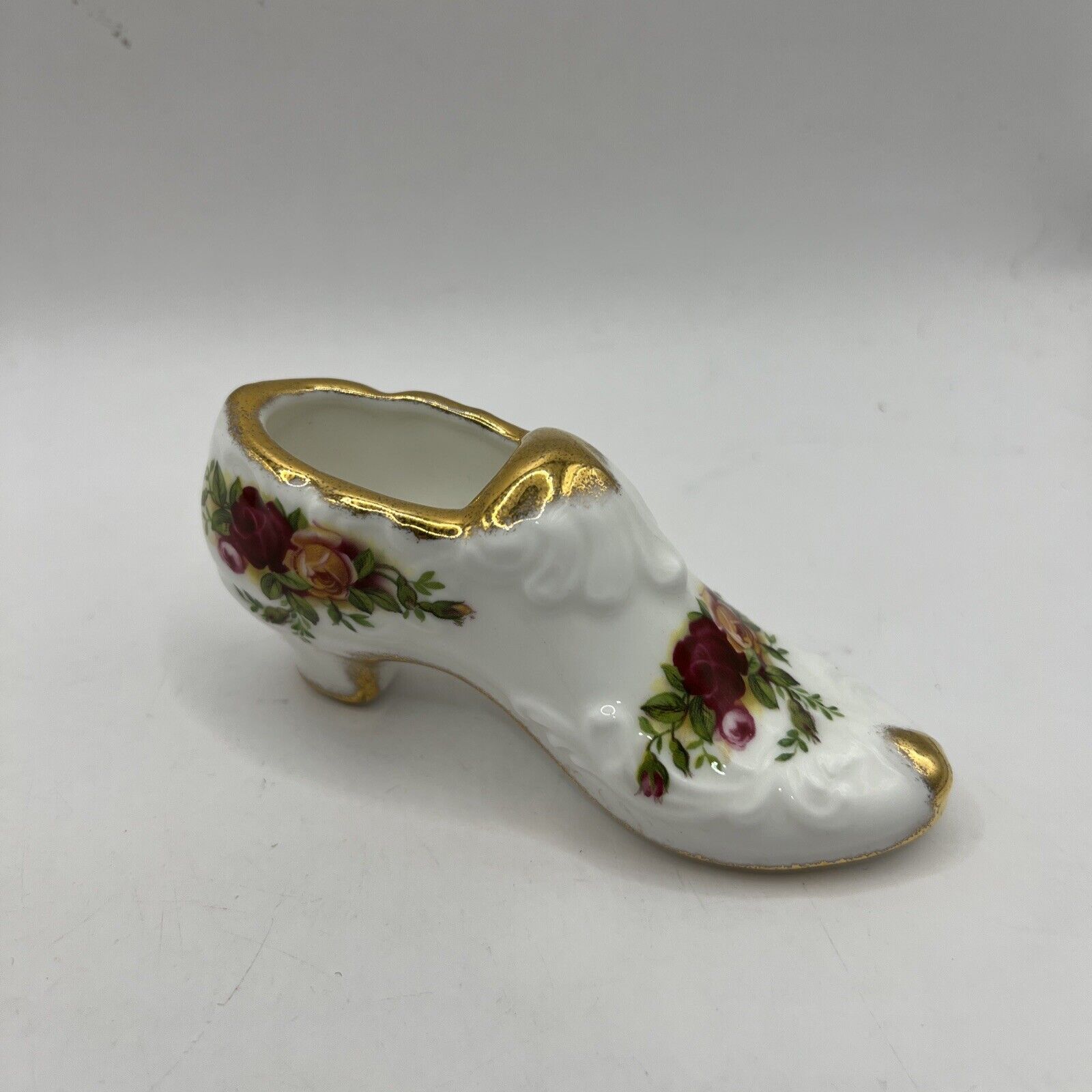 Royal Albert Old Country Roses Bone China Decorative Shoe c. 1962-1978 England