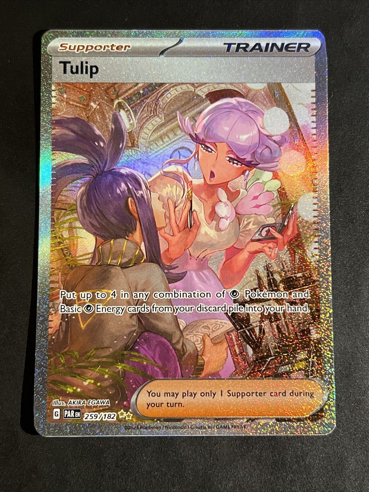 Pokemon Paradox Rift Eng Tulip 259/182 Foil Ultra Rare