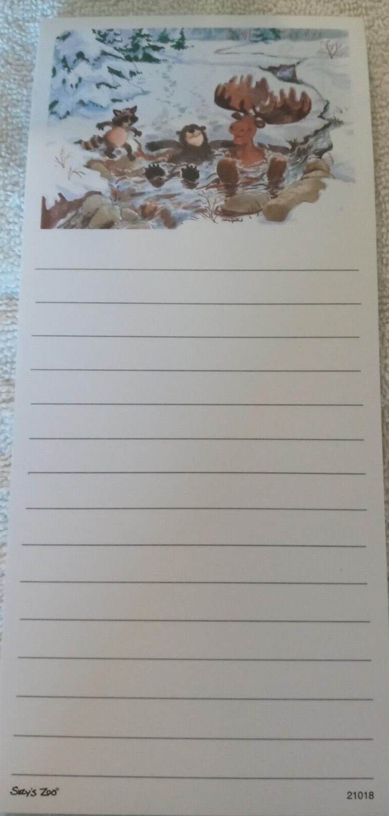 SUZY\'S ZOO FOREST FRIENDS MAGNETIC NOTEPAD #21018