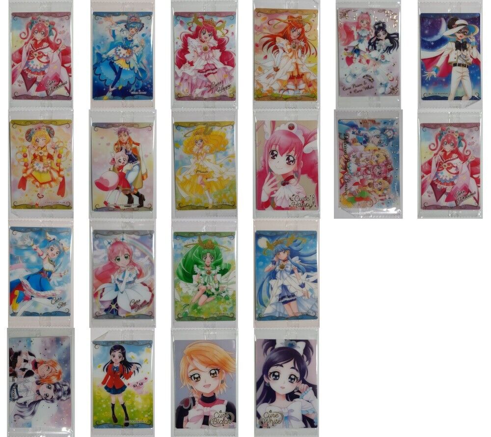 Precure Wafer Sweets 7 a free gift Original Newly Drawn 20 Cards