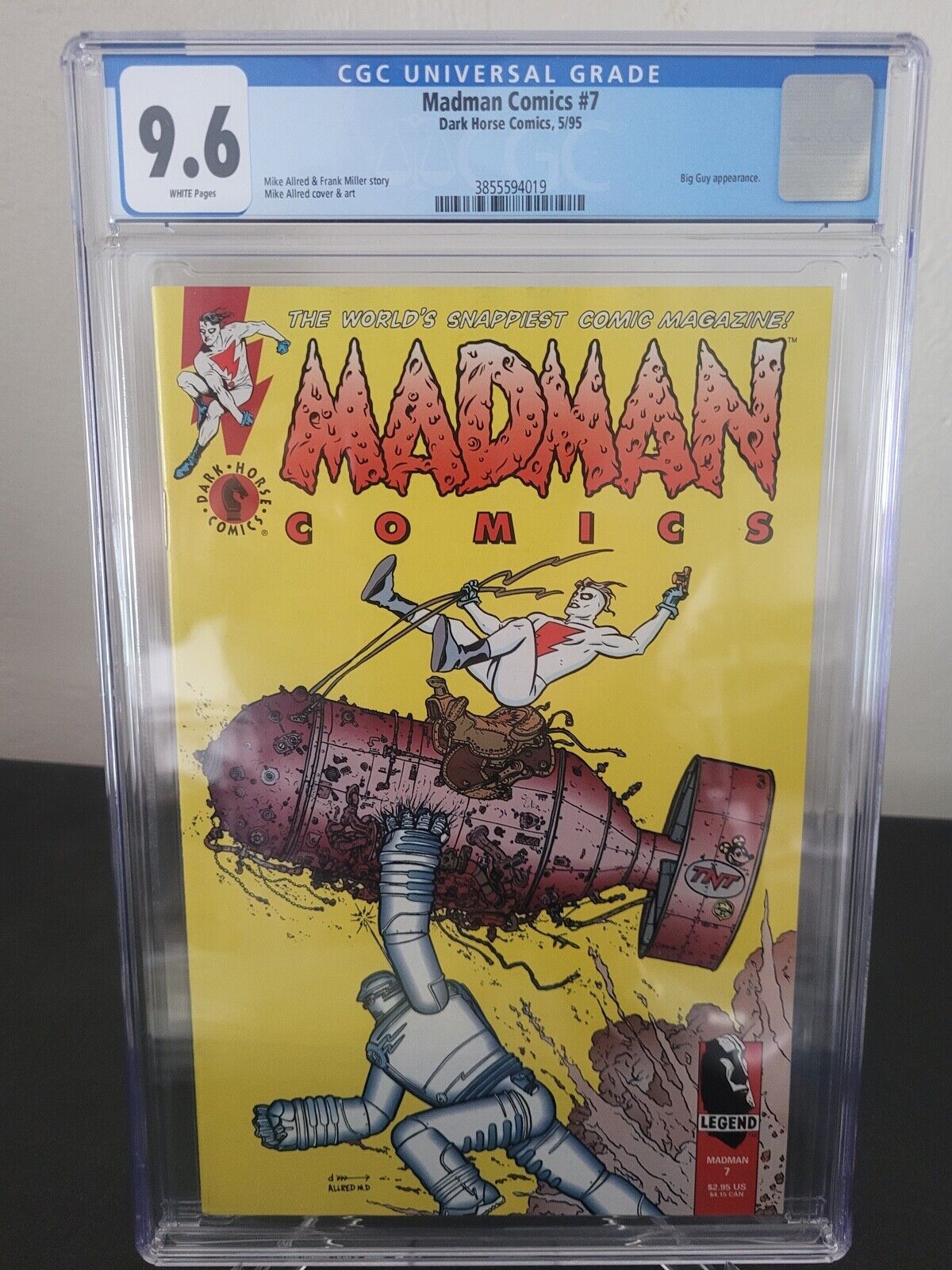 MADMAN COMICS #7 CGC 9.6 GRADED 1995 MIKE ALLRED 1ST BIG GUY COVER APPEARANCE
