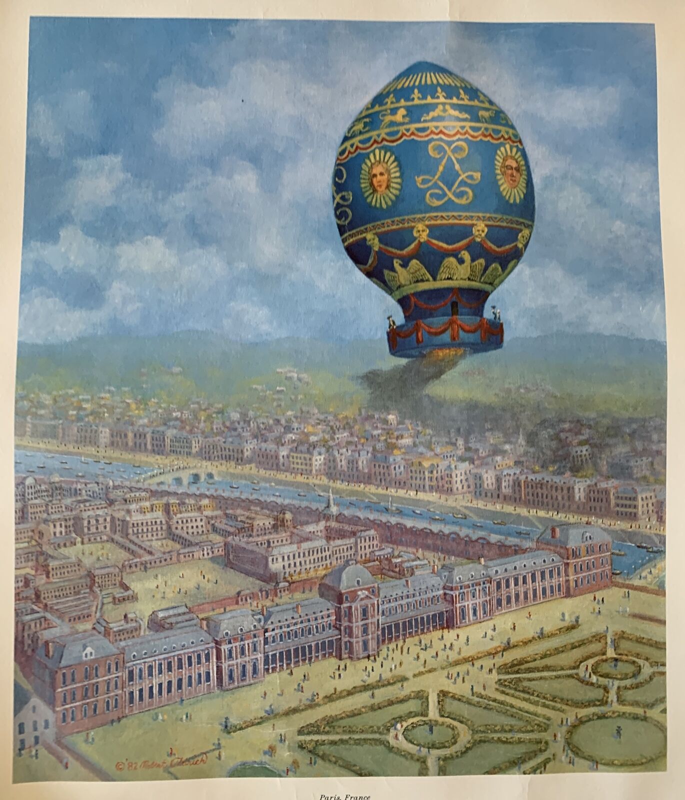 Vintage Balloon Poster Robert Aldrich 1982 The First Flight Of Man 1783 20”x24”